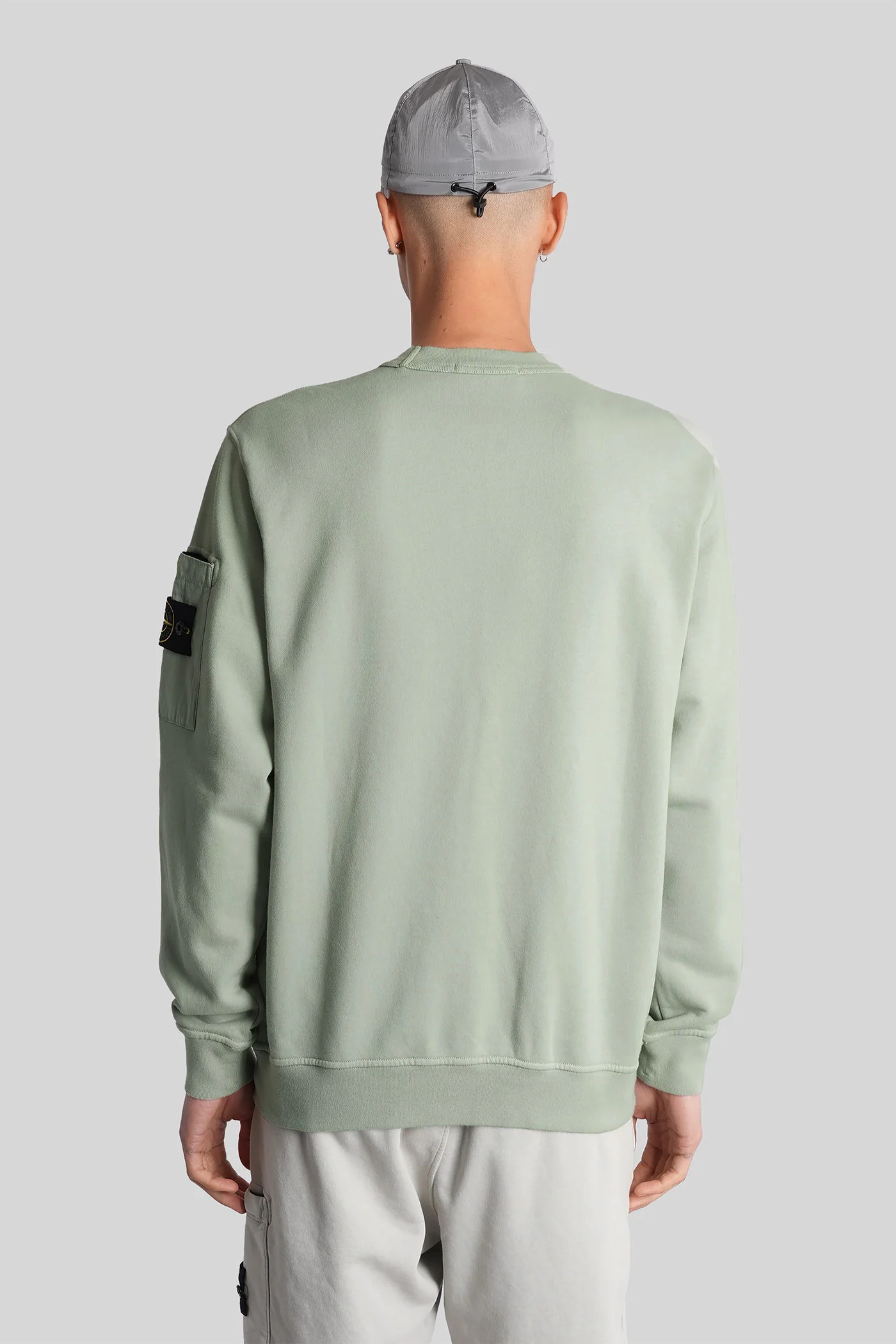 Sweatshirt in green cotton - Image 13