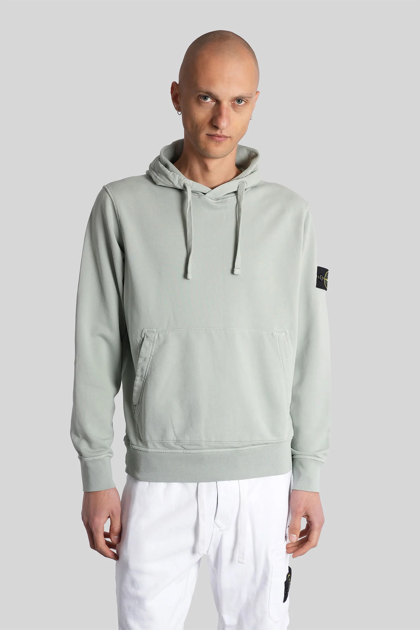 Sweatshirt in green cotton