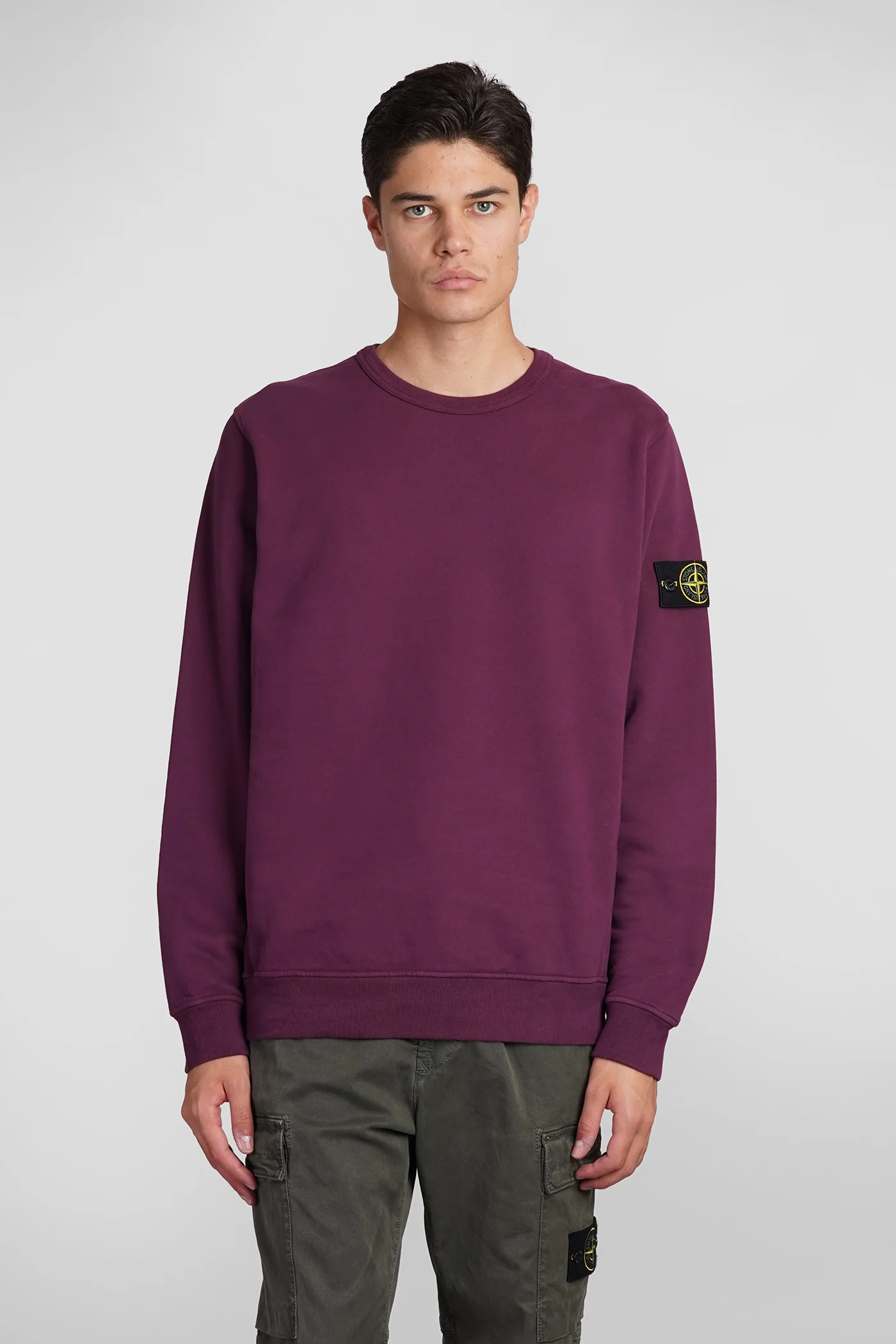 Sweatshirt in Viola cotton