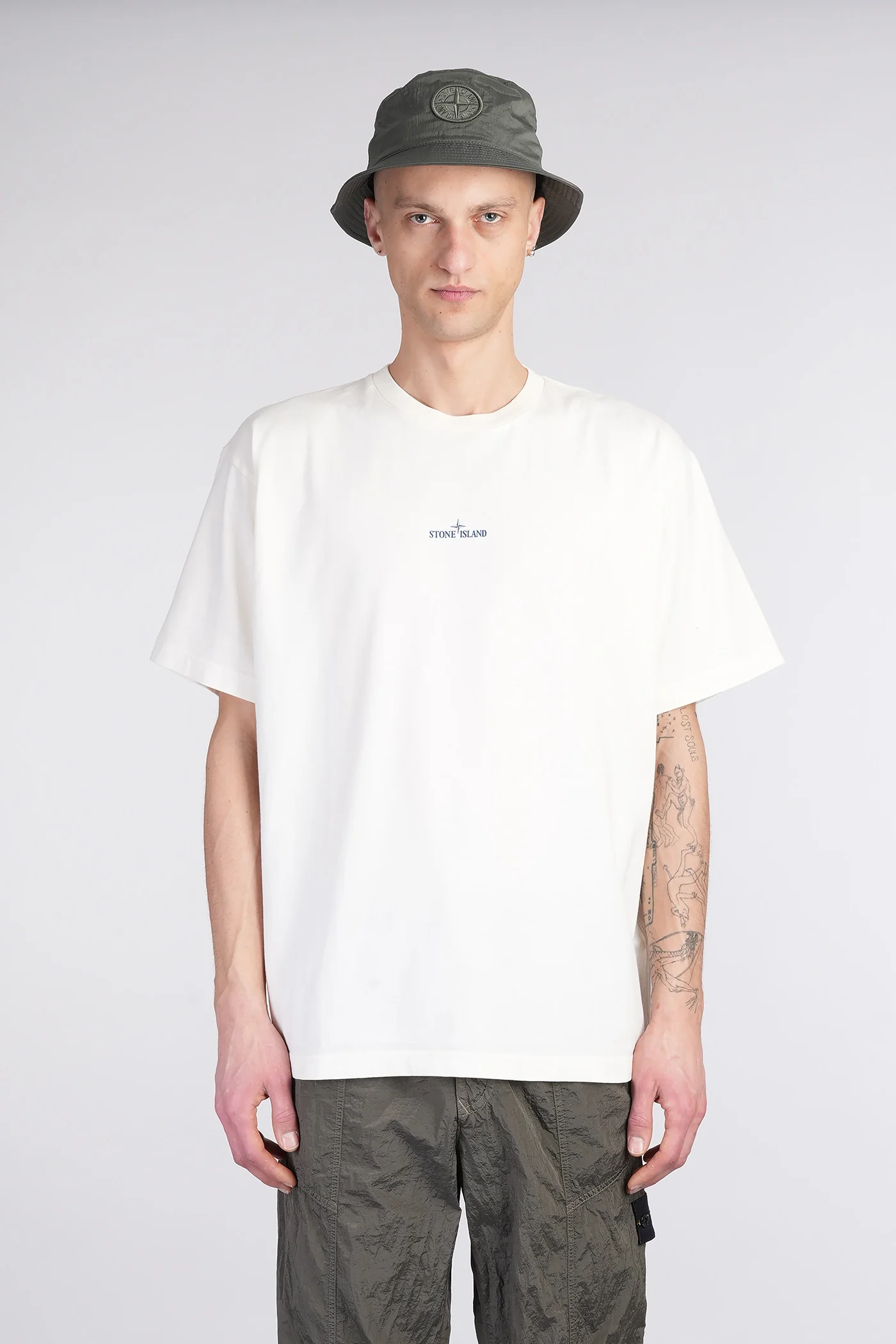 T-Shirt in beige cotton