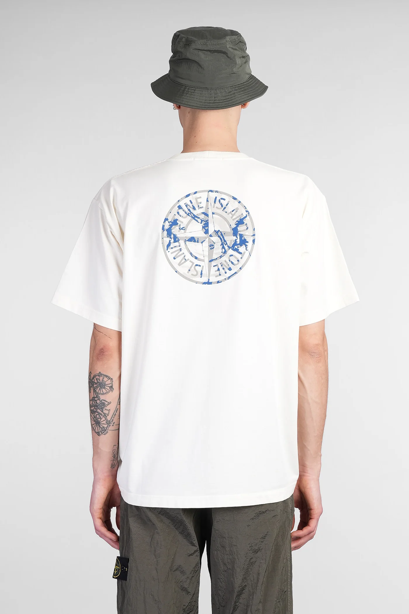 T-Shirt in beige cotton - Image 3