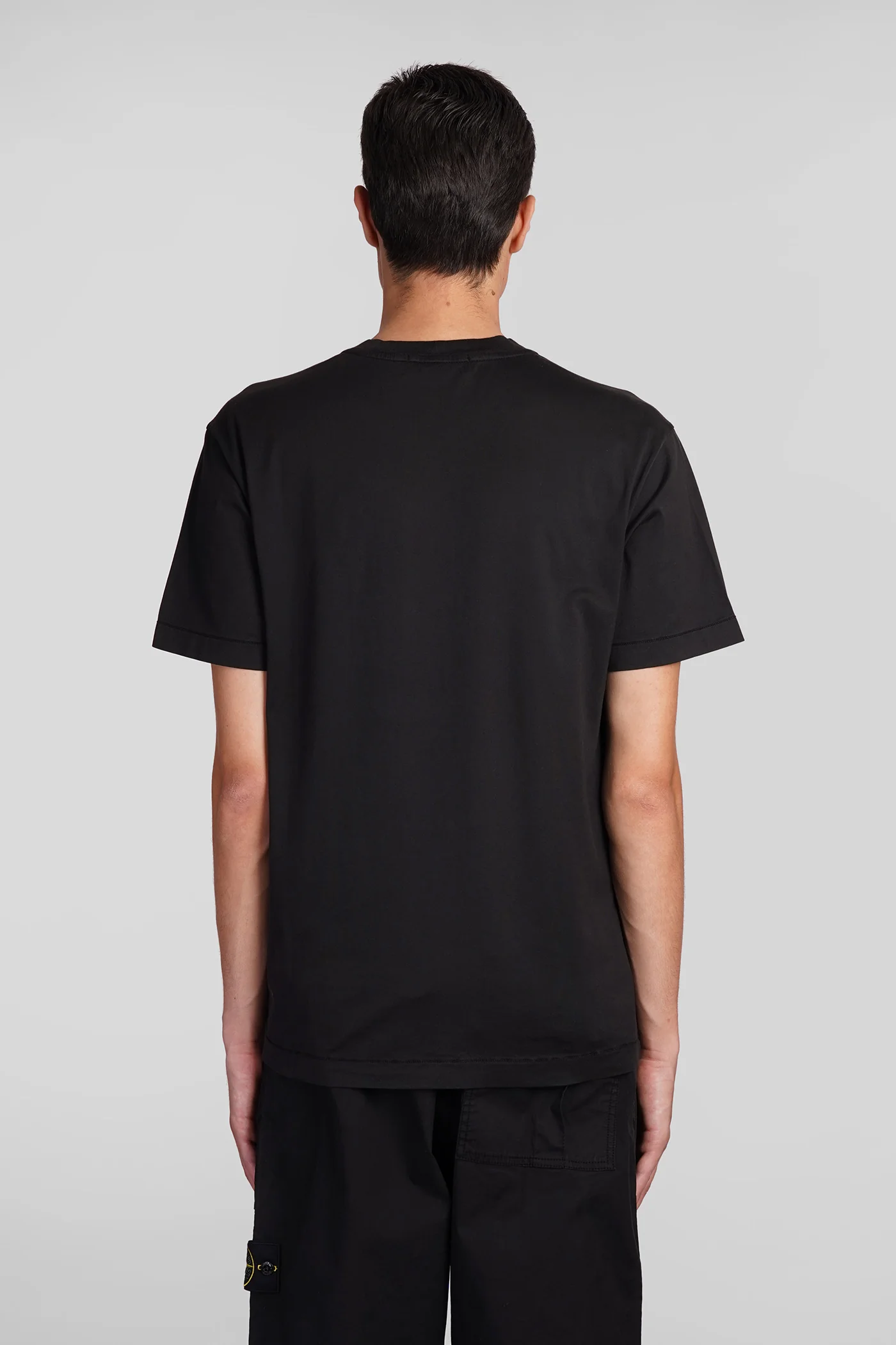 T-Shirt in black cotton - Image 3