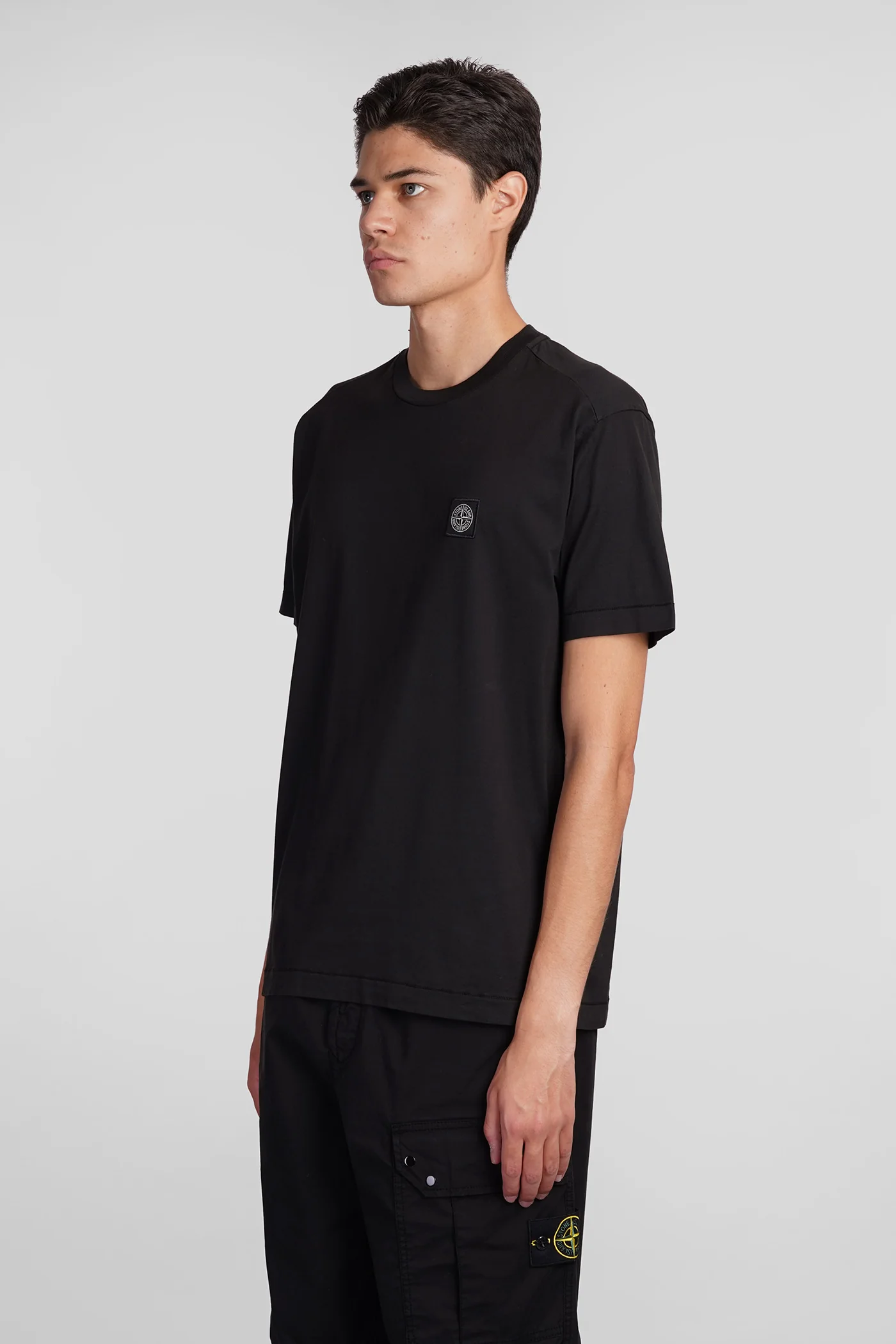 T-Shirt in black cotton - Image 4