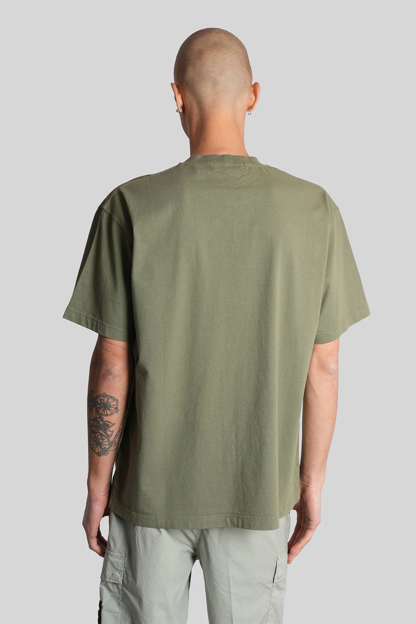 T-Shirt in green cotton - Image 8