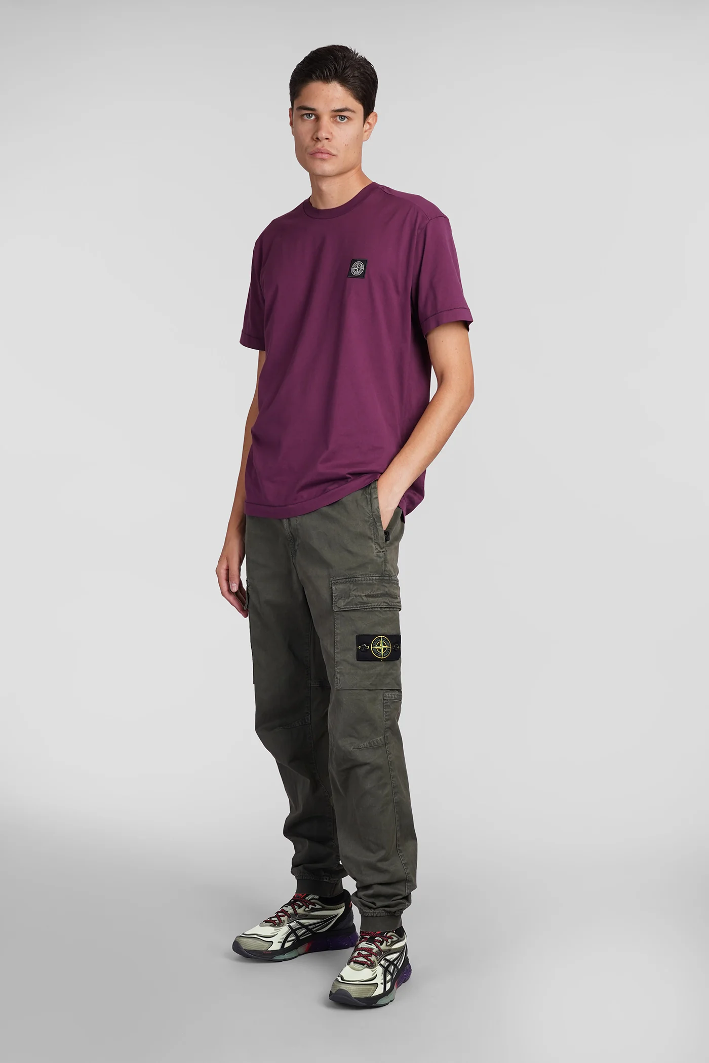 T-Shirt in Viola cotton - Image 2