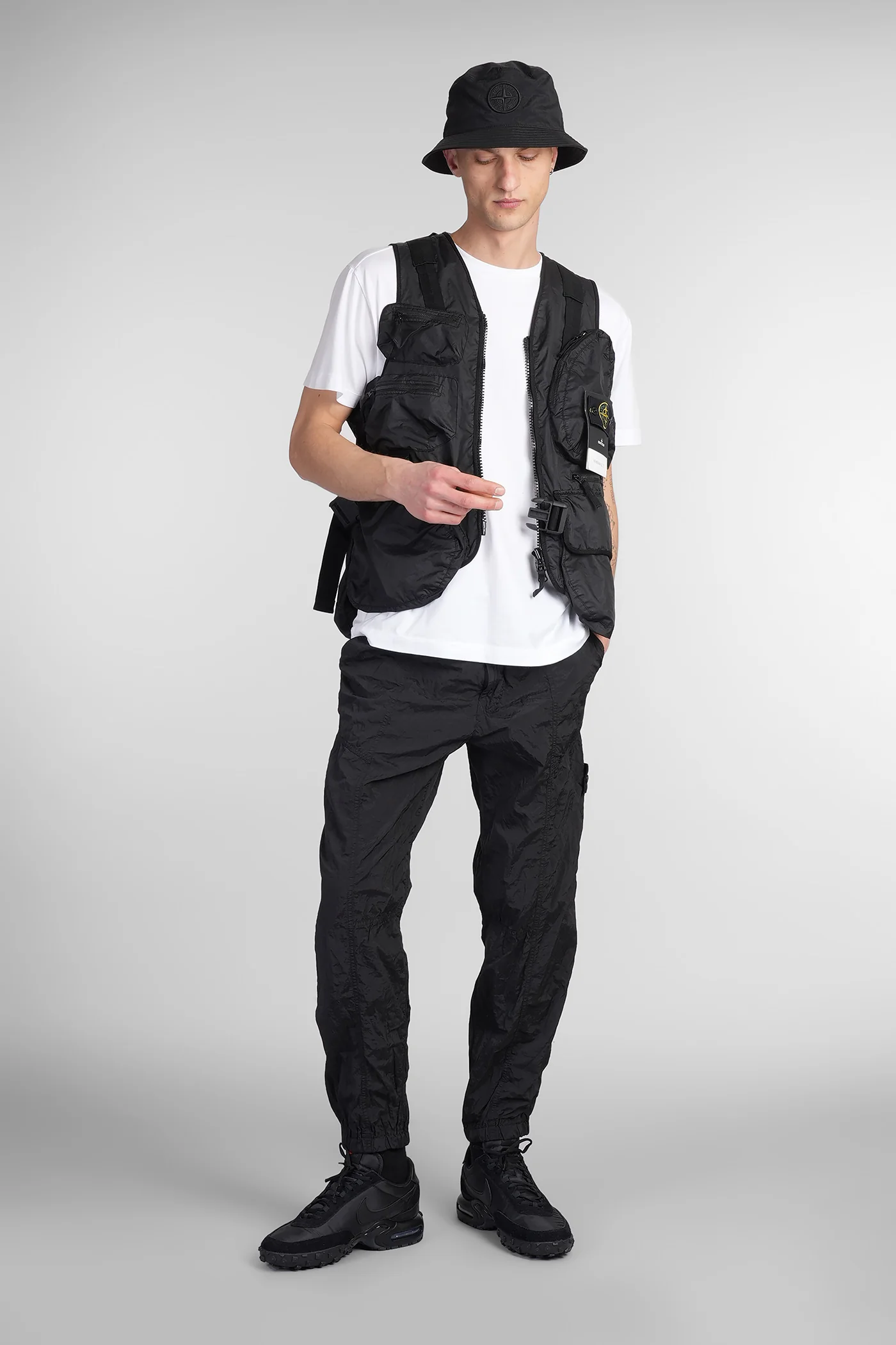 Vest in black polyamide - Image 2