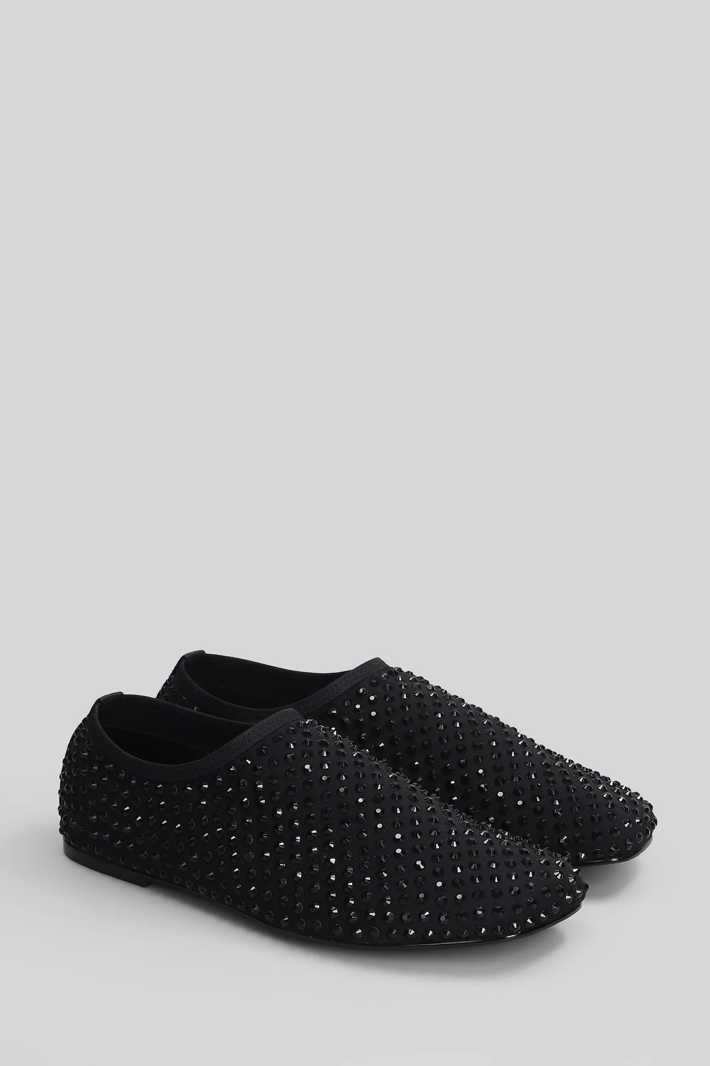 Ballet flats in black fabric - Image 2