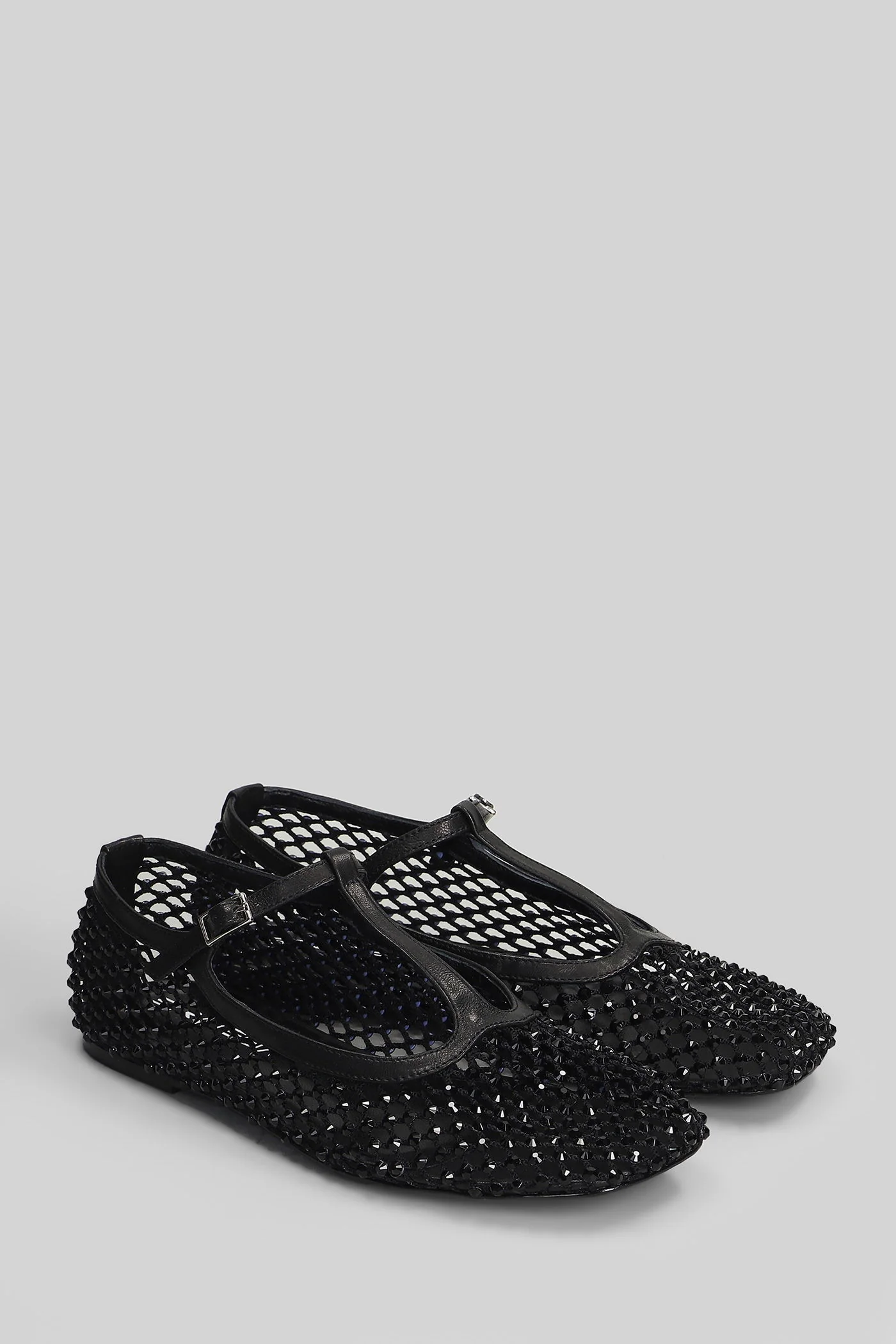 Ballet flats in black leather - Image 2