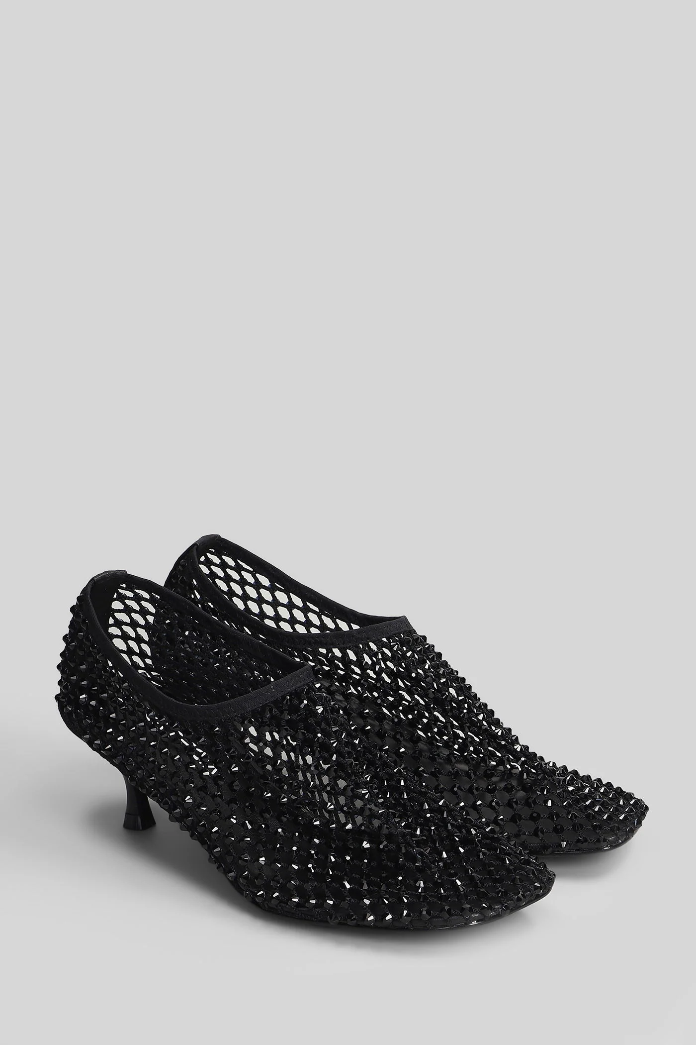 Pumps in black leather - Image 2