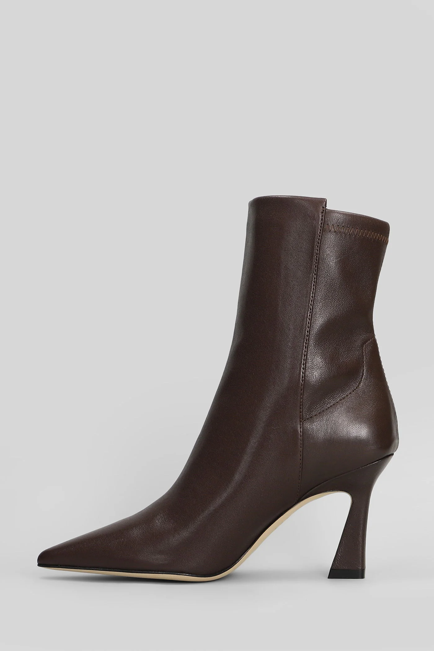 5050 vinnie High heels Ankle boots in brown leather - Image 3