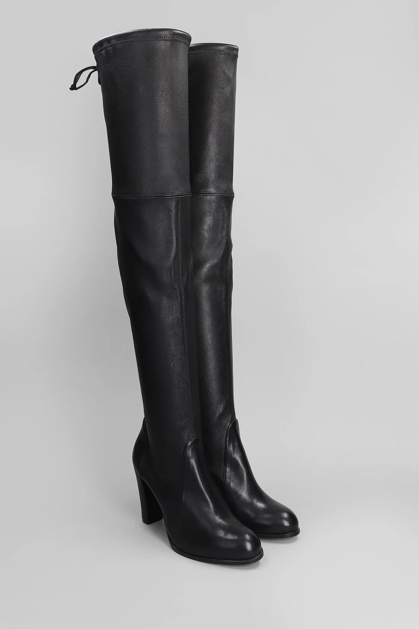 Highland High heels boots in black leather - Image 2