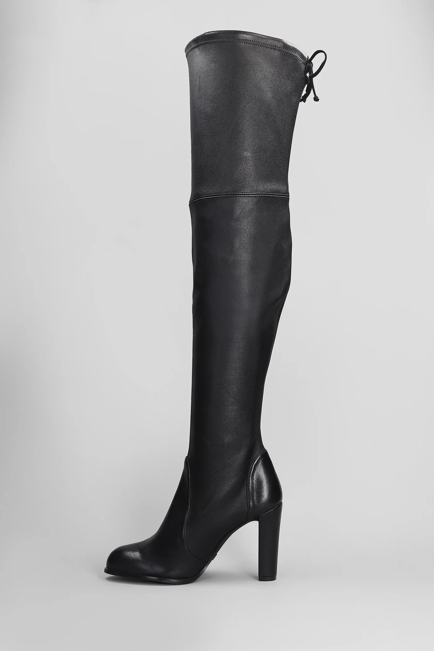 Highland High heels boots in black leather - Image 3