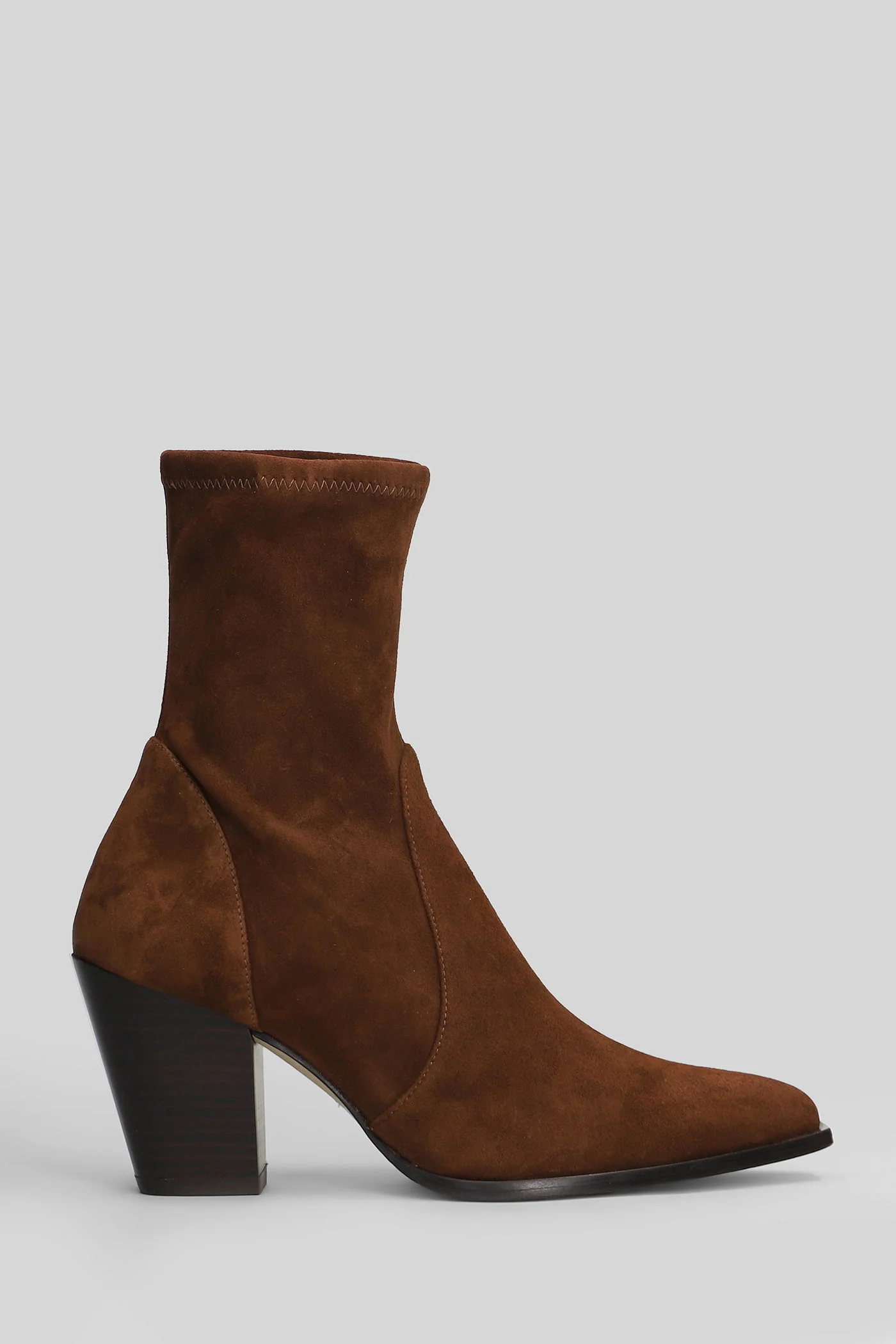 Jolene bootie High heels Ankle boots in brown suede