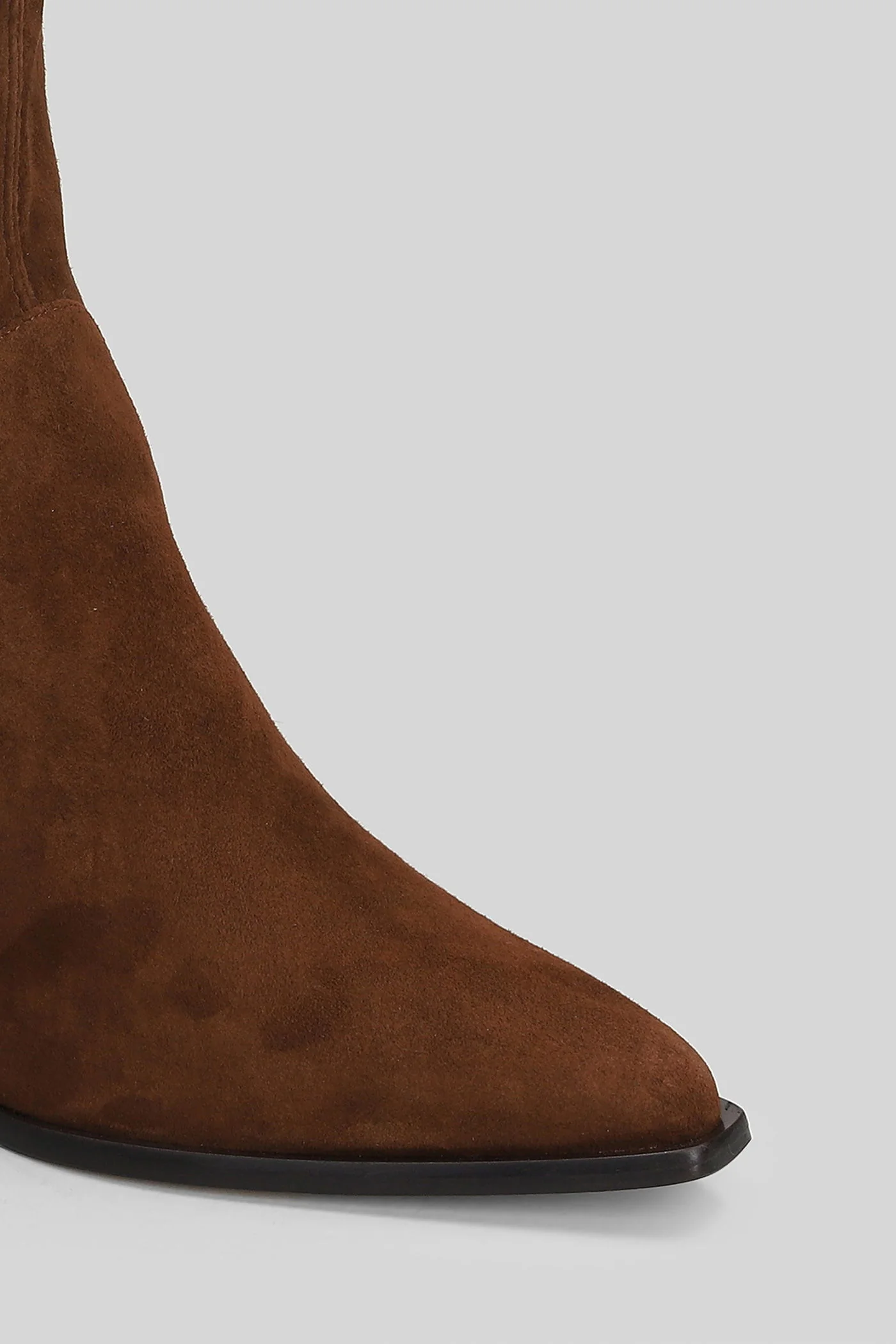 Jolene bootie High heels Ankle boots in brown suede - Image 5