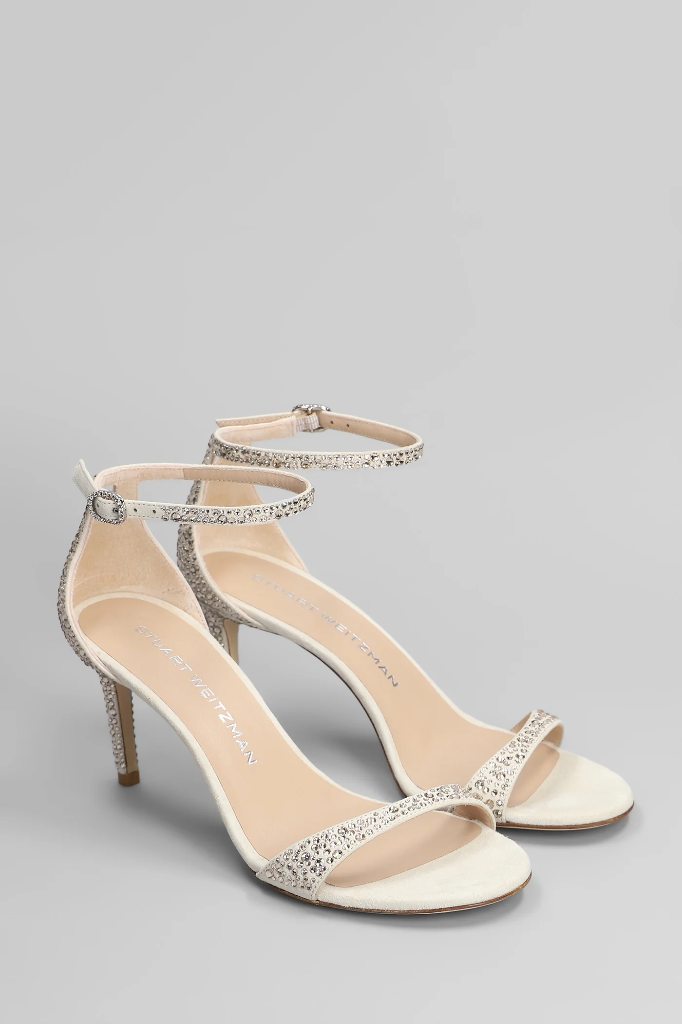 Nudist shine Sandals in grey suede - Image 2