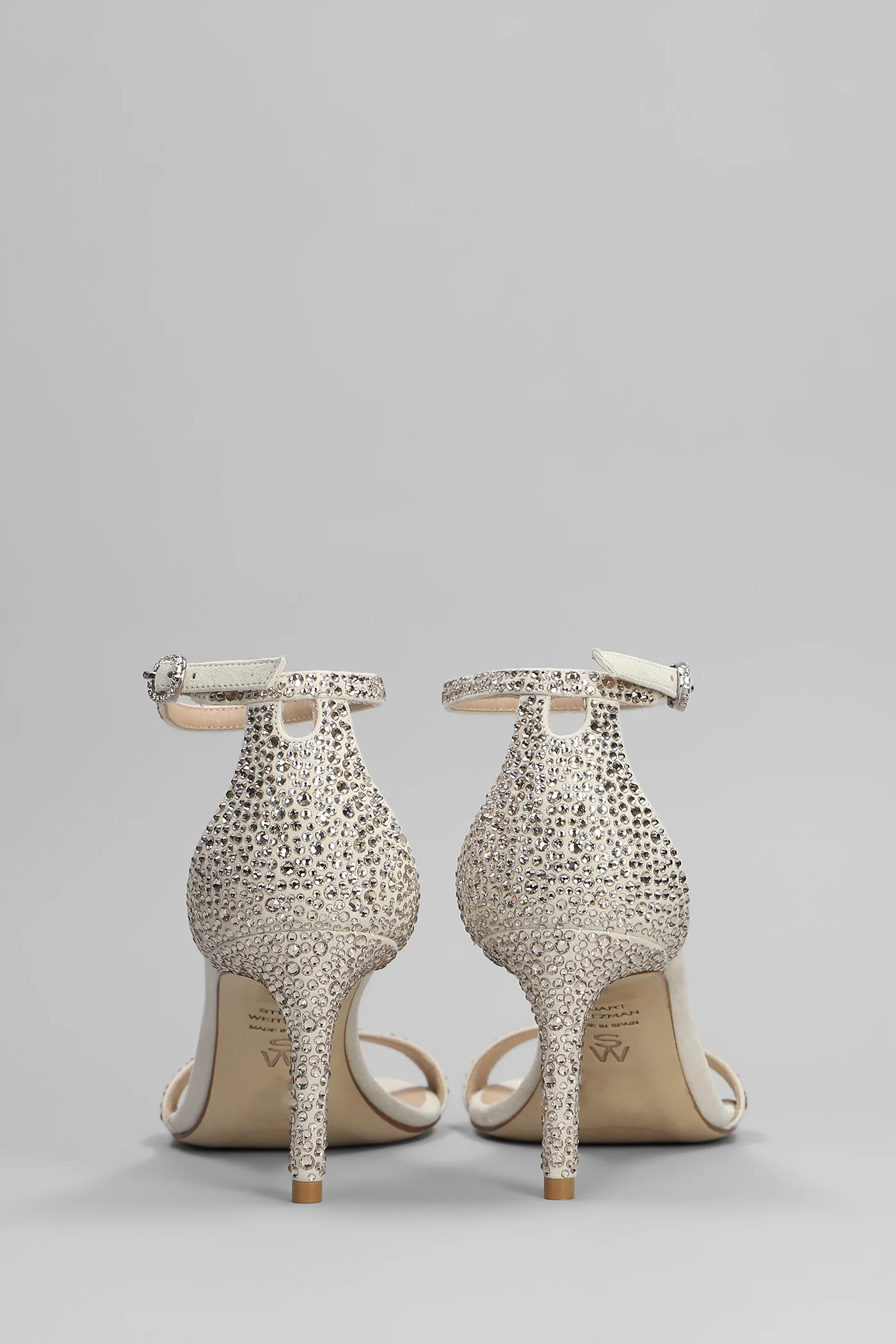 Nudist shine Sandals in grey suede - Image 4