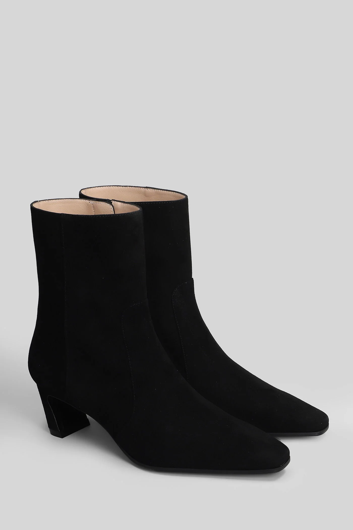 Stassi zip High heels Ankle boots in black suede - Image 2