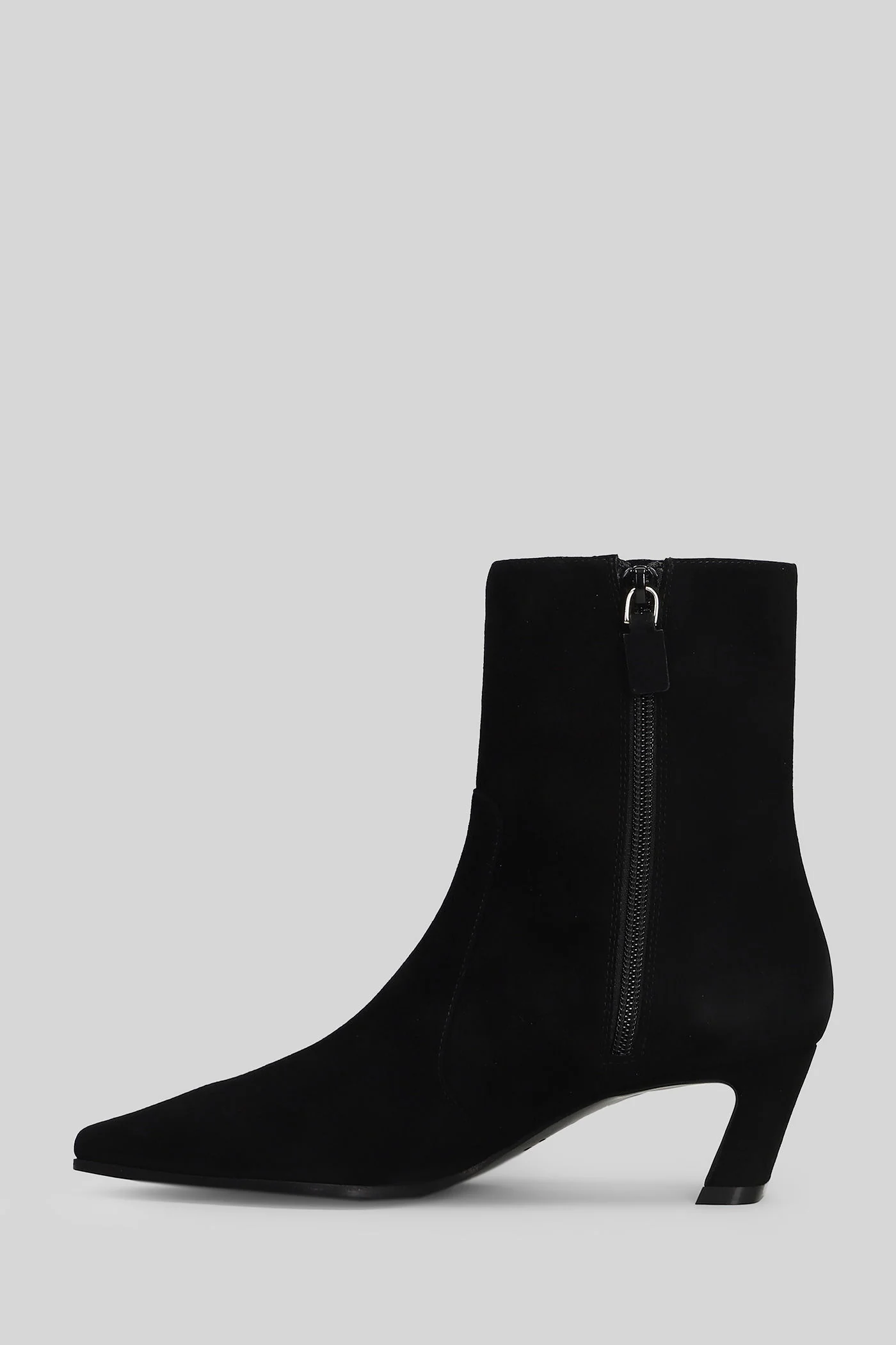 Stassi zip High heels Ankle boots in black suede - Image 3