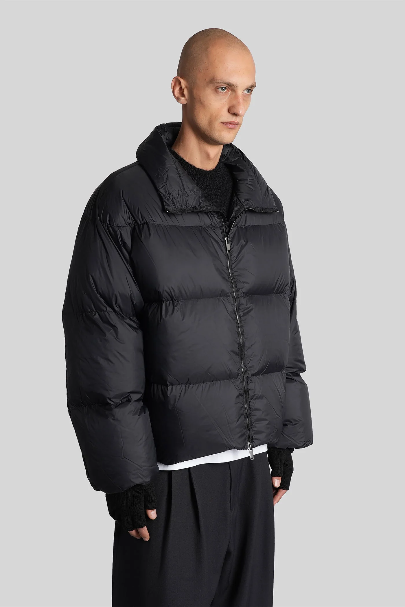 Massey snm-1380 puffer in black nylon - Image 4