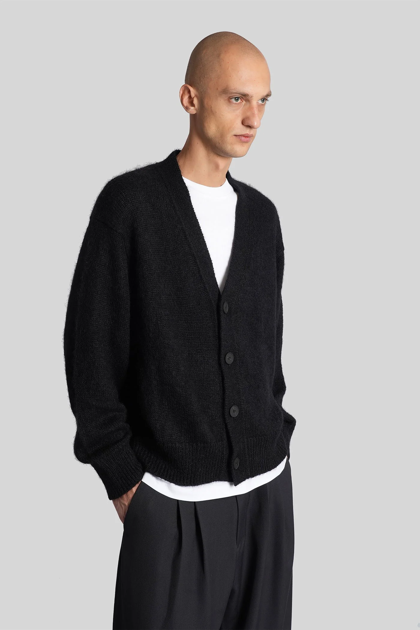 Trey sn-1498 Cardigan in black polyamide - Image 4