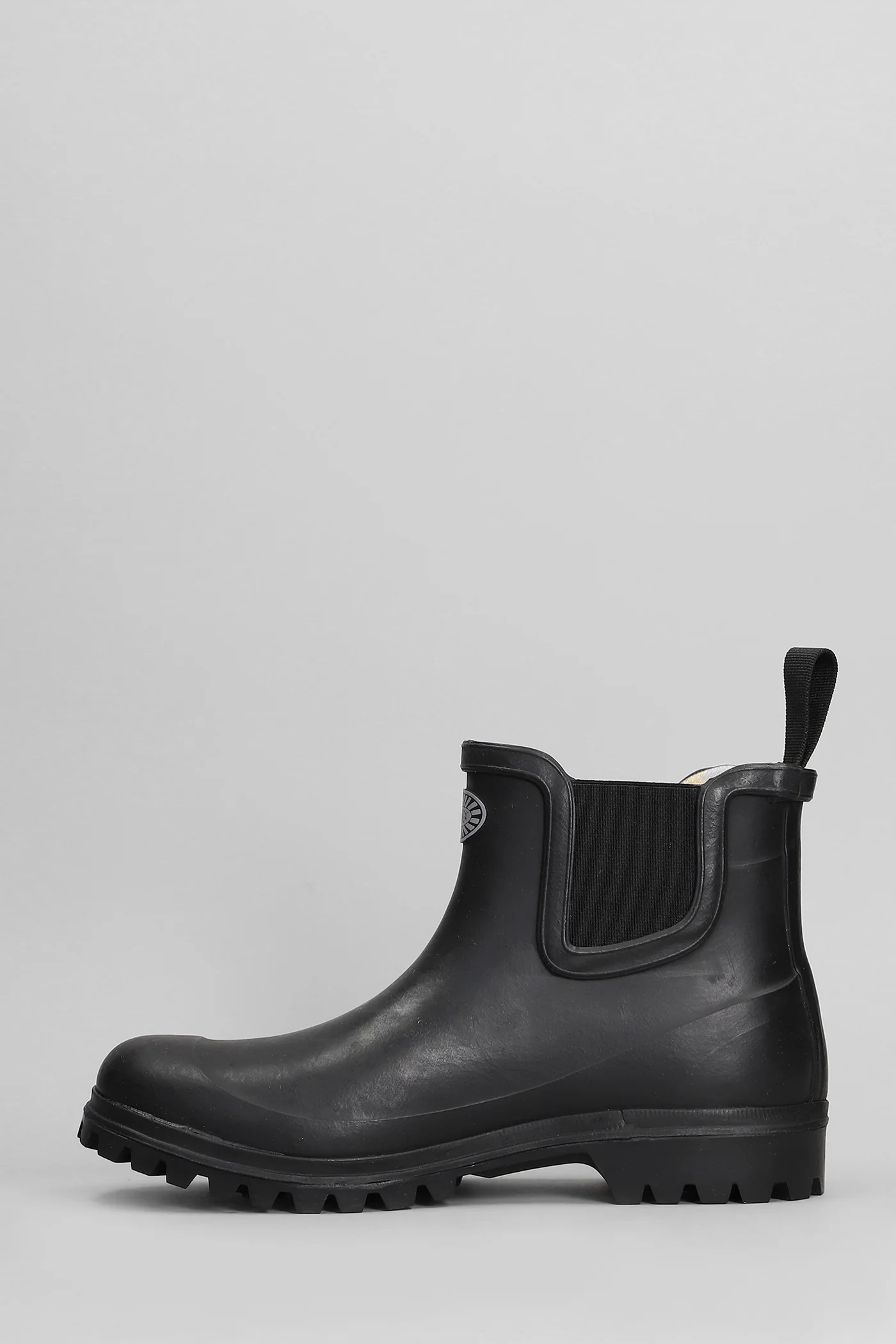798 Rubber Boots Mid low heels Ankle boots in black rubber/plasic - Image 3