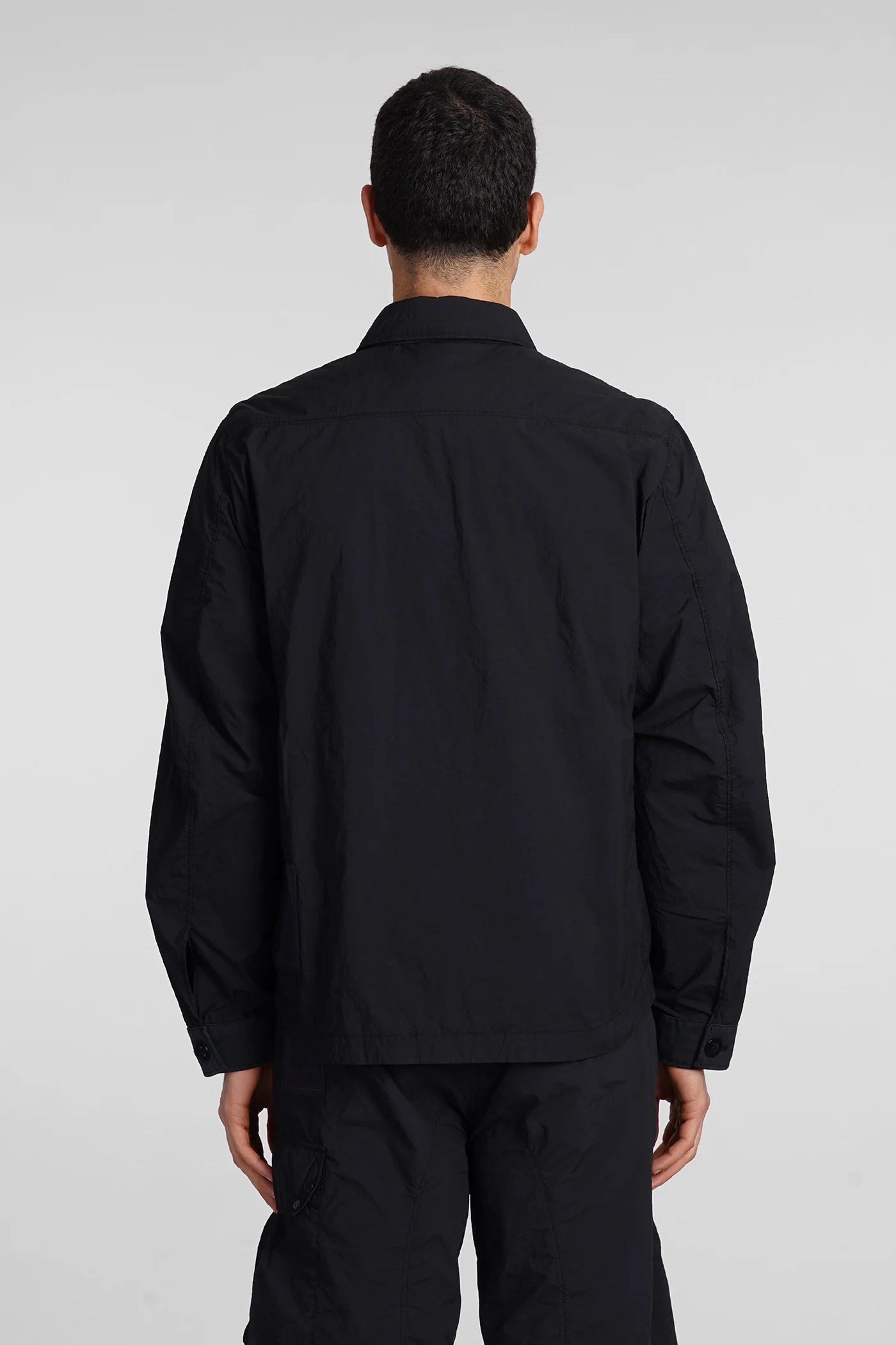 Casual jacket in black polyamide - Image 3