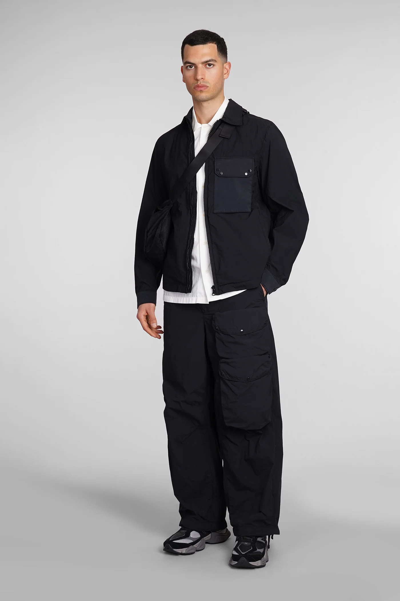 Pants in black polyamide - Image 2