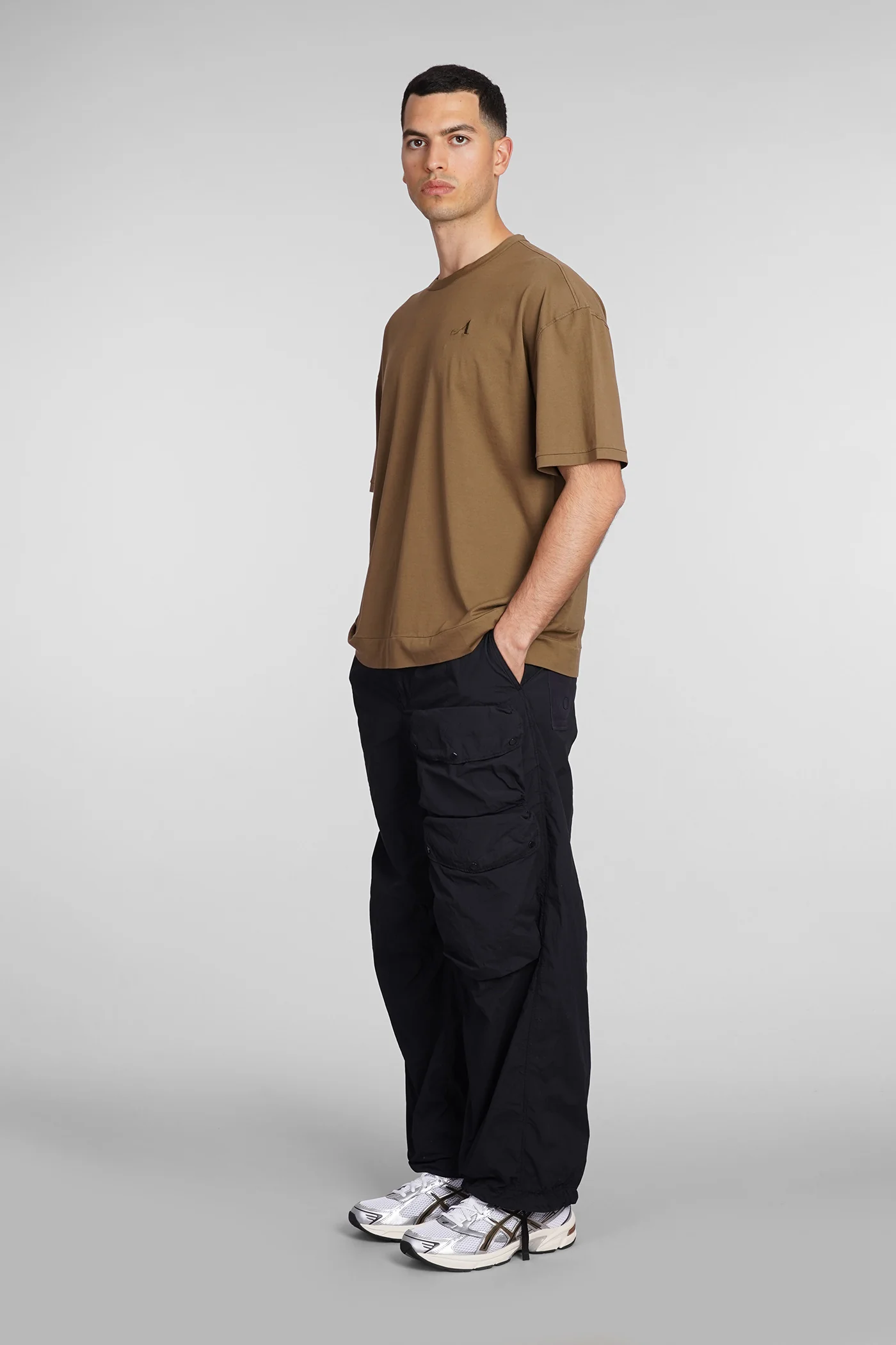 T-Shirt in brown cotton - Image 2