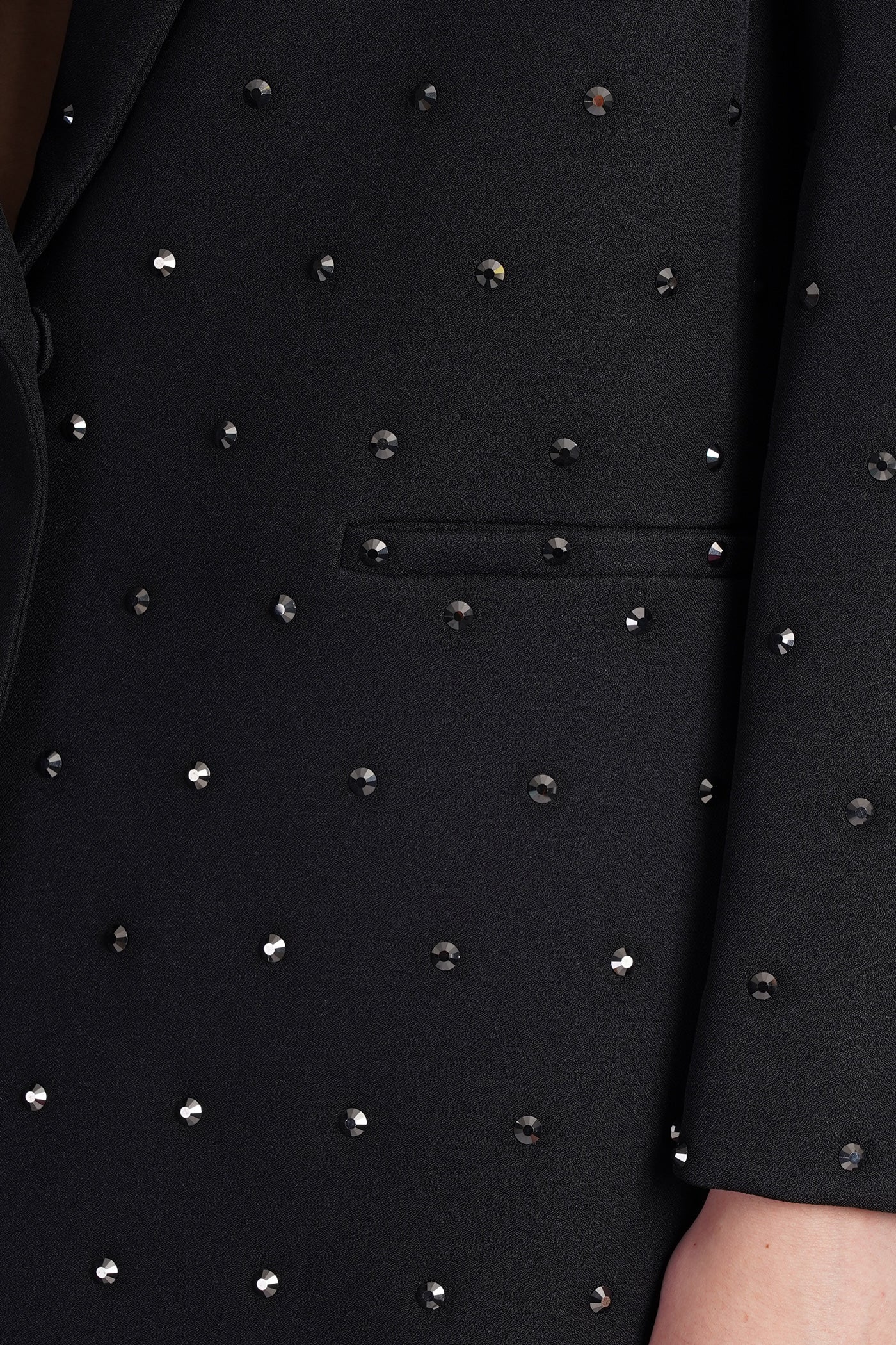 Guia Crystal Blazer in black polyester - Image 5