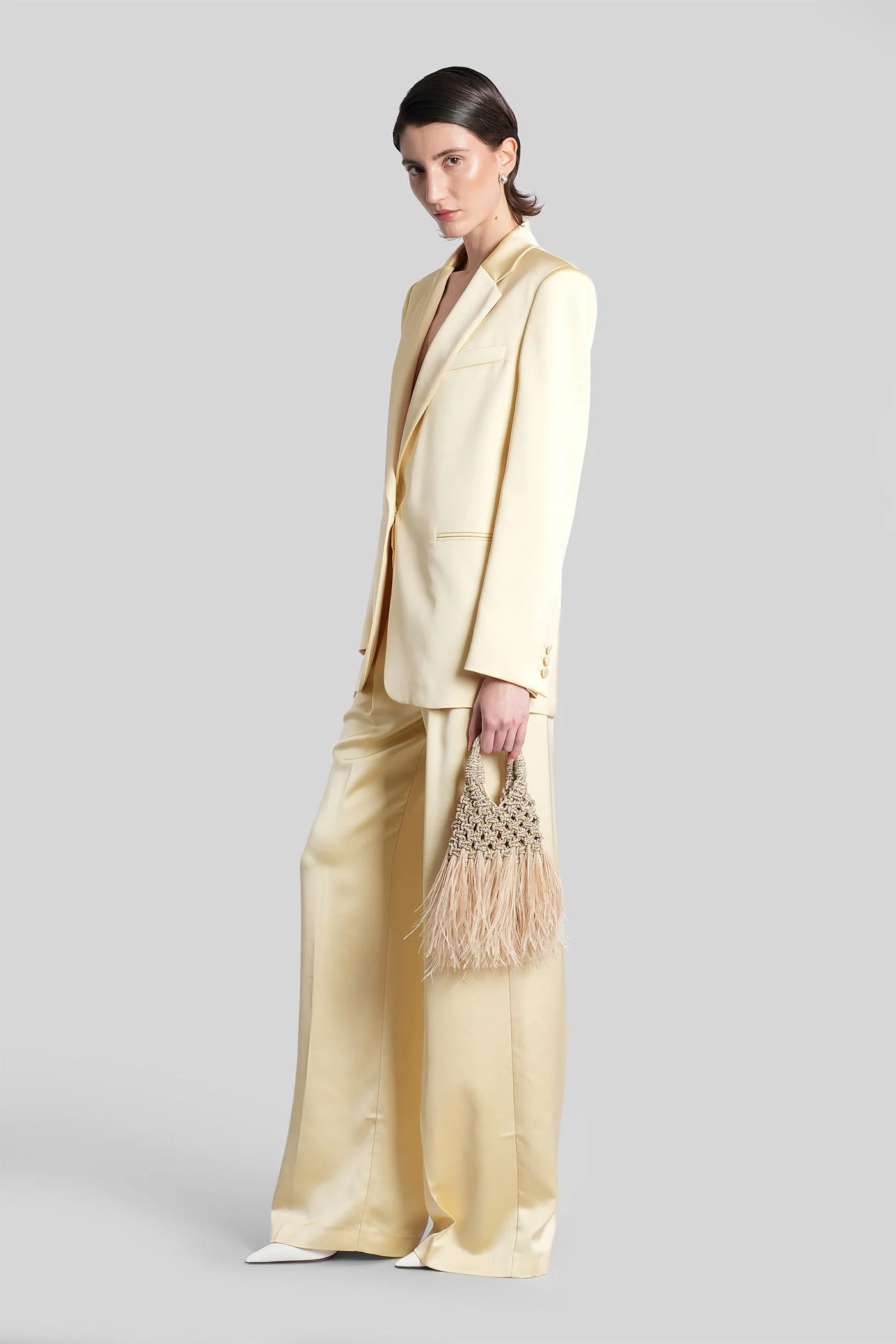 Nathalie Pants in yellow polyester - Image 7
