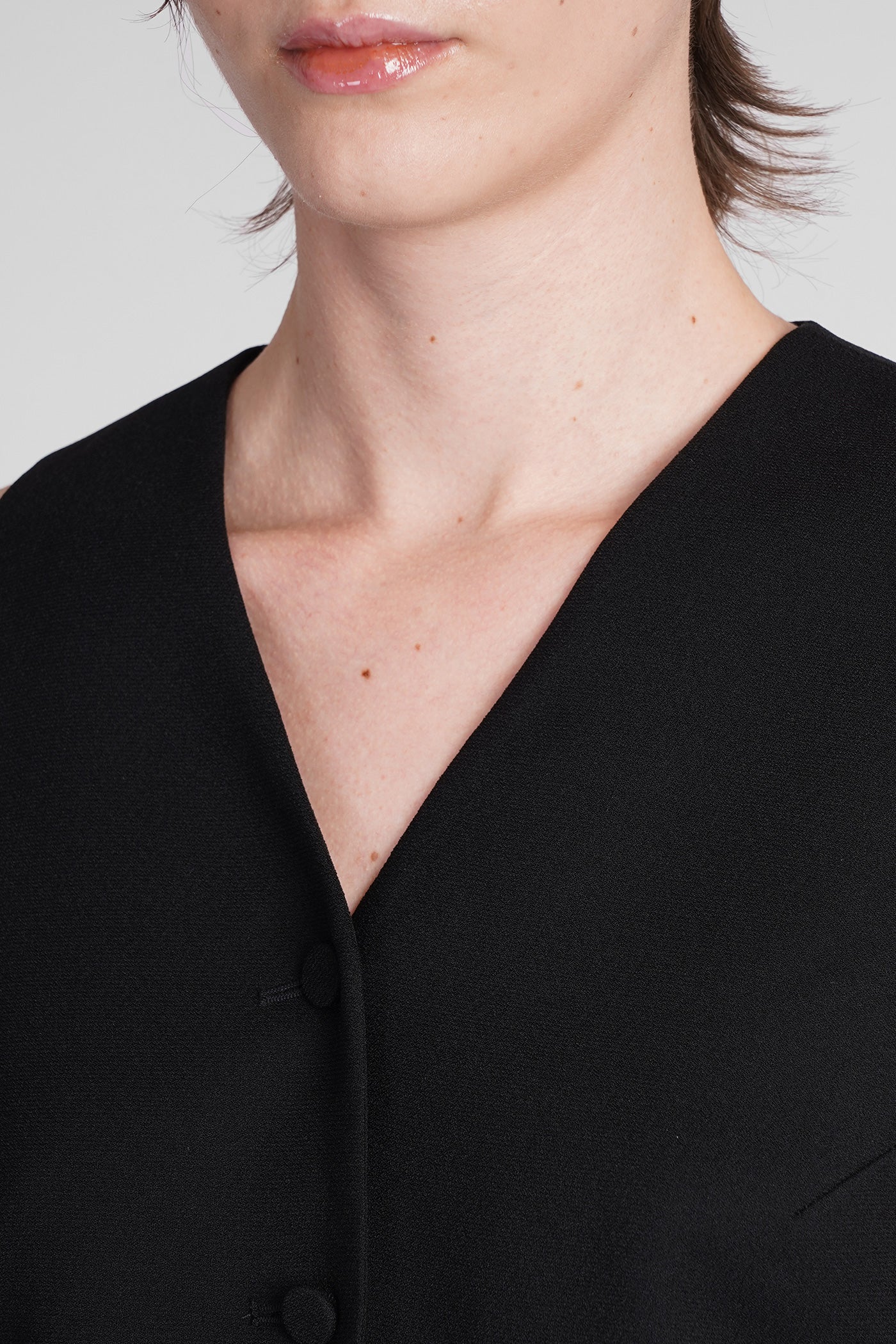 Pauline Vest in black polyester - Image 5