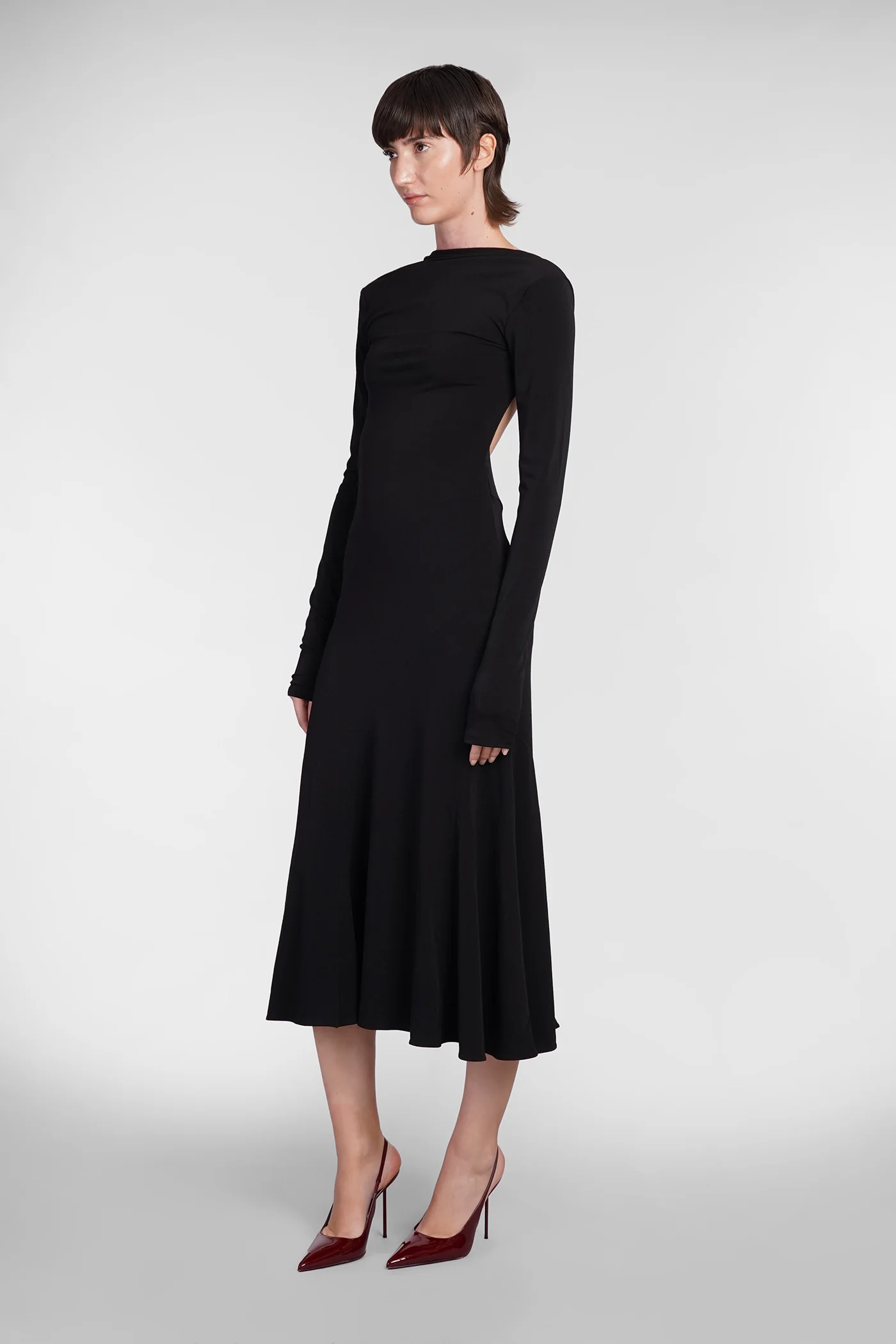 Sabrina Dress woman  in black polyester - Image 4