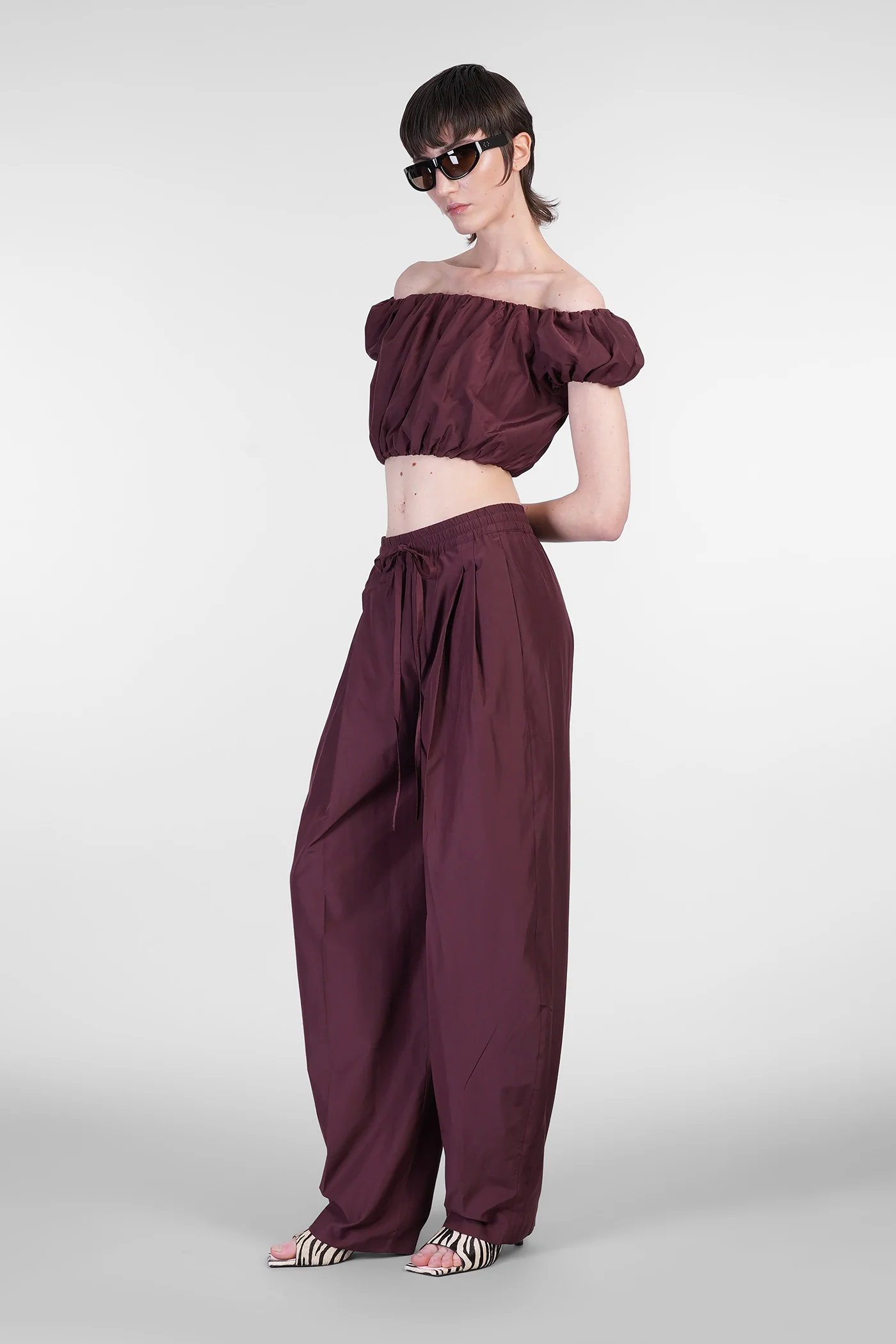 Whitely Top Topwear in bordeaux polyester - Image 2
