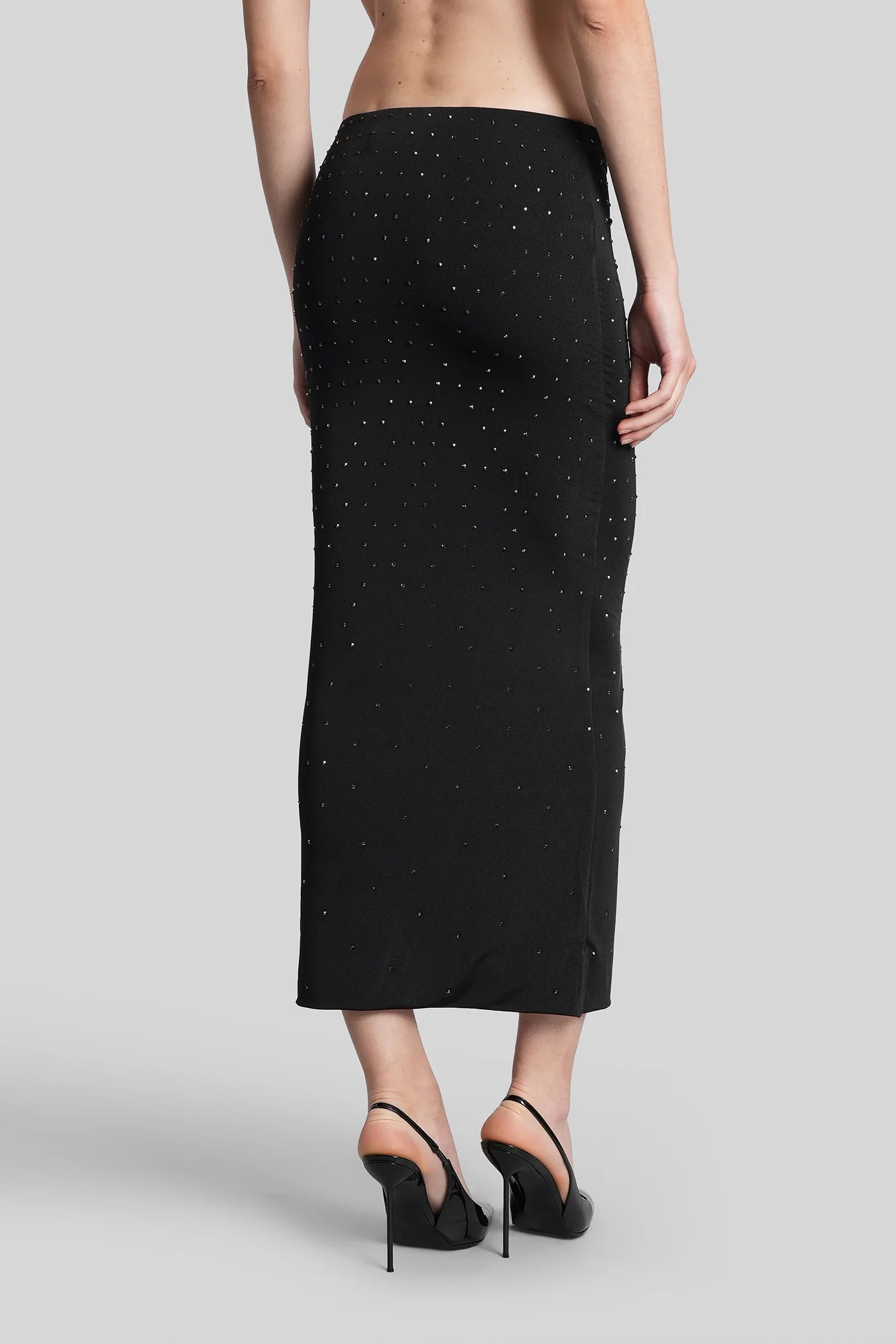 Zahira Skirt in black polyester - Image 2