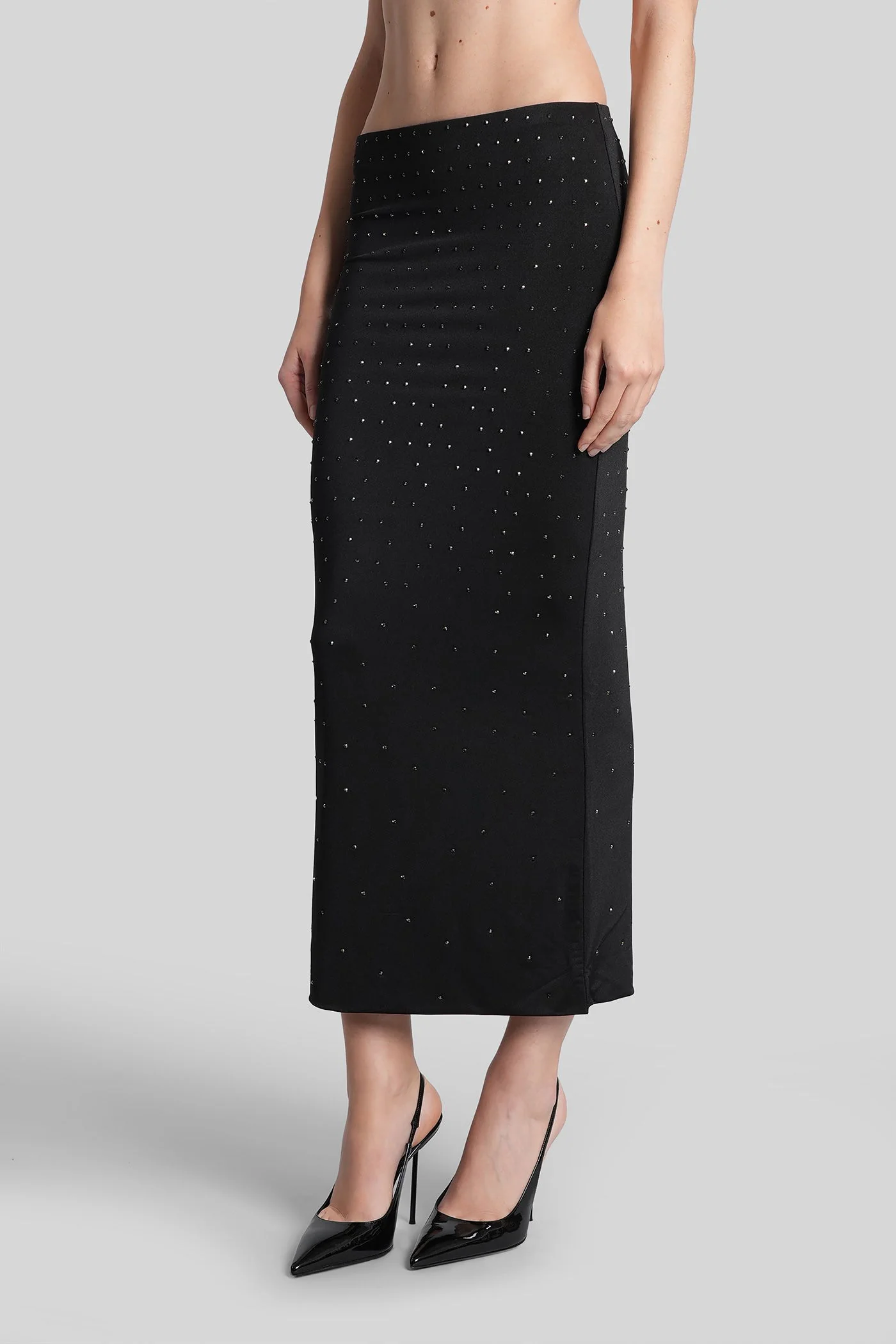 Zahira Skirt in black polyester - Image 3