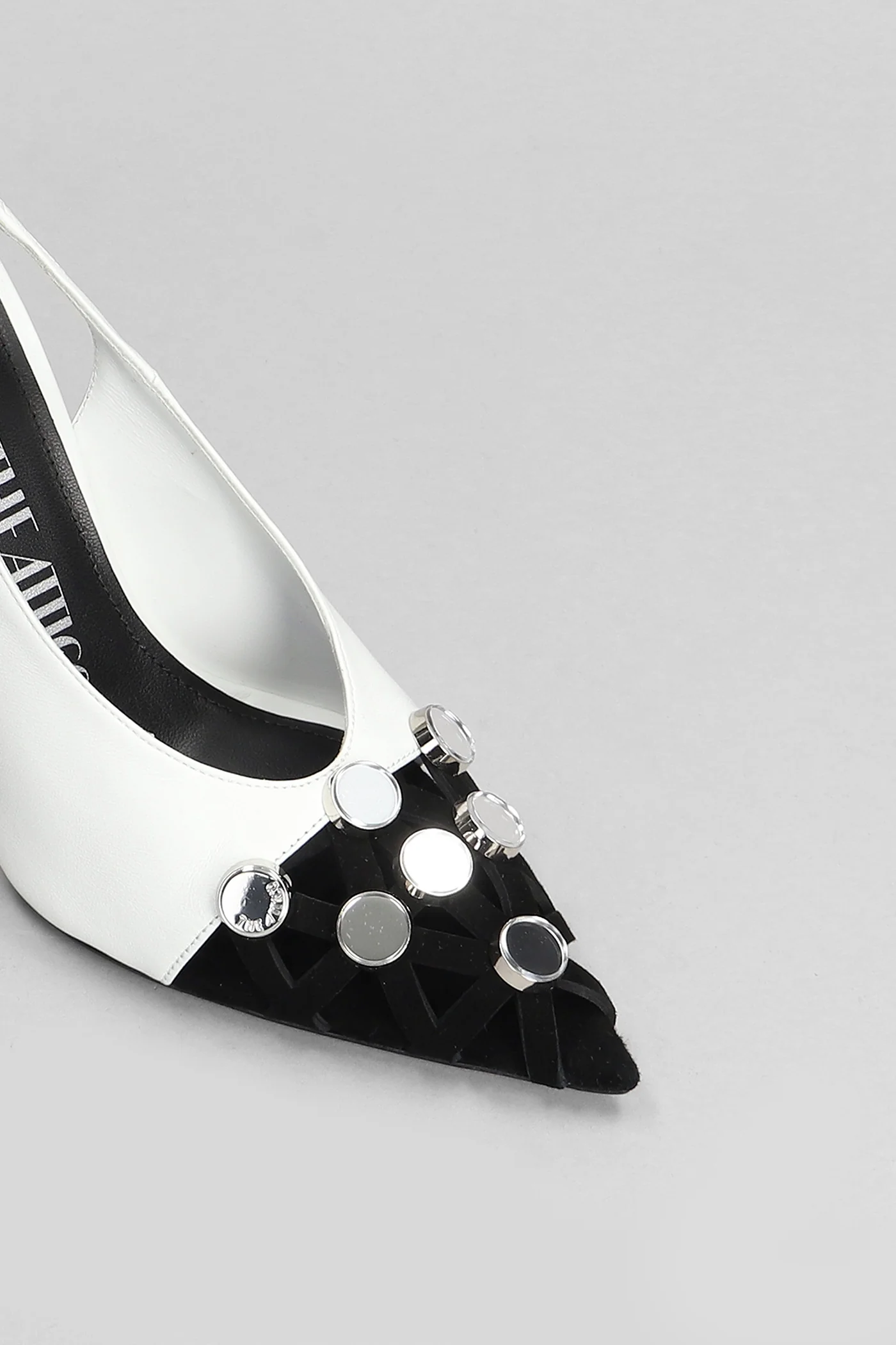 Fiona Pumps in white leather - Image 4