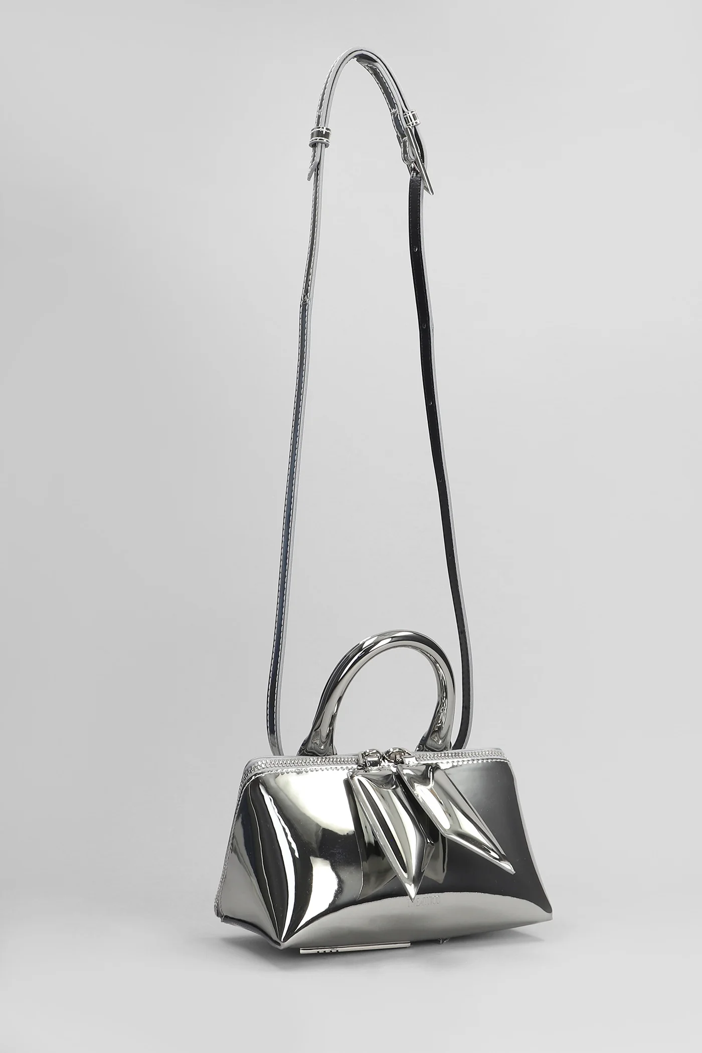Friday Hand bag in silver Polyuretan - Image 4