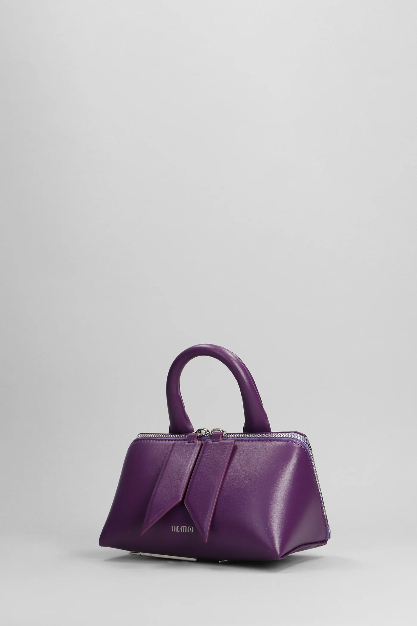 Friday Hand bag in Viola leather - Image 2