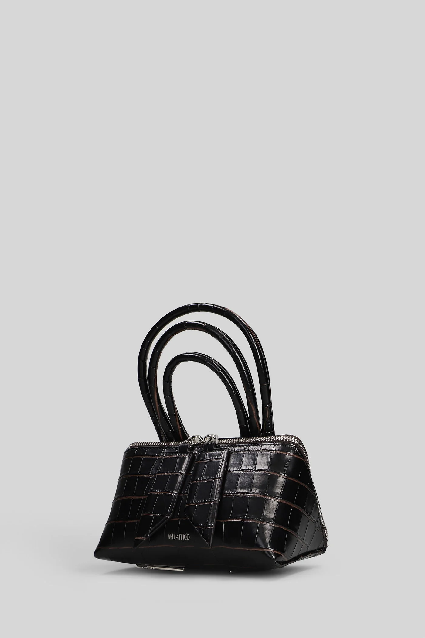 Friday mini Hand bag in brown leather - Image 2