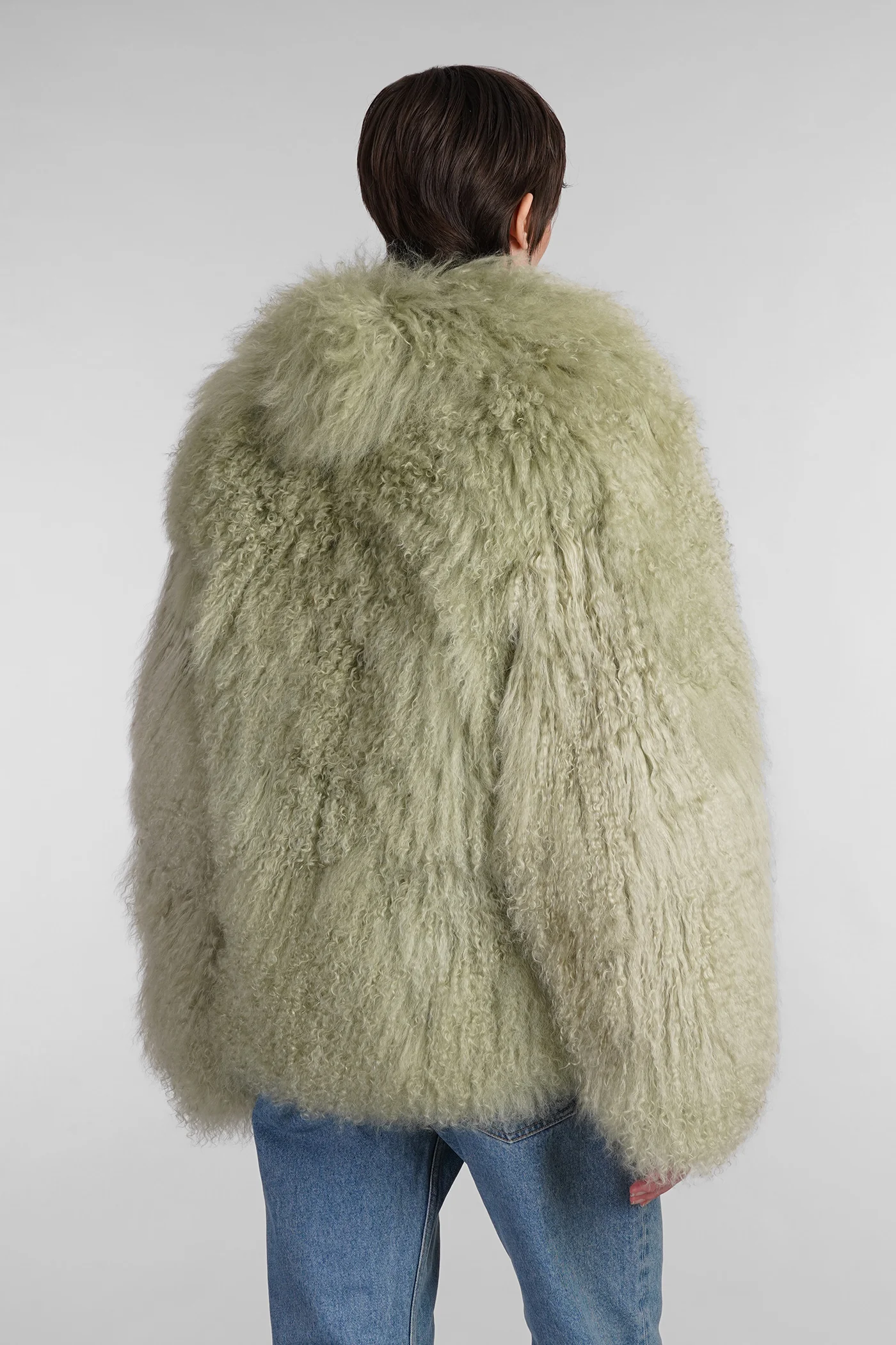 Fur & Shearling in green leather - Image 3