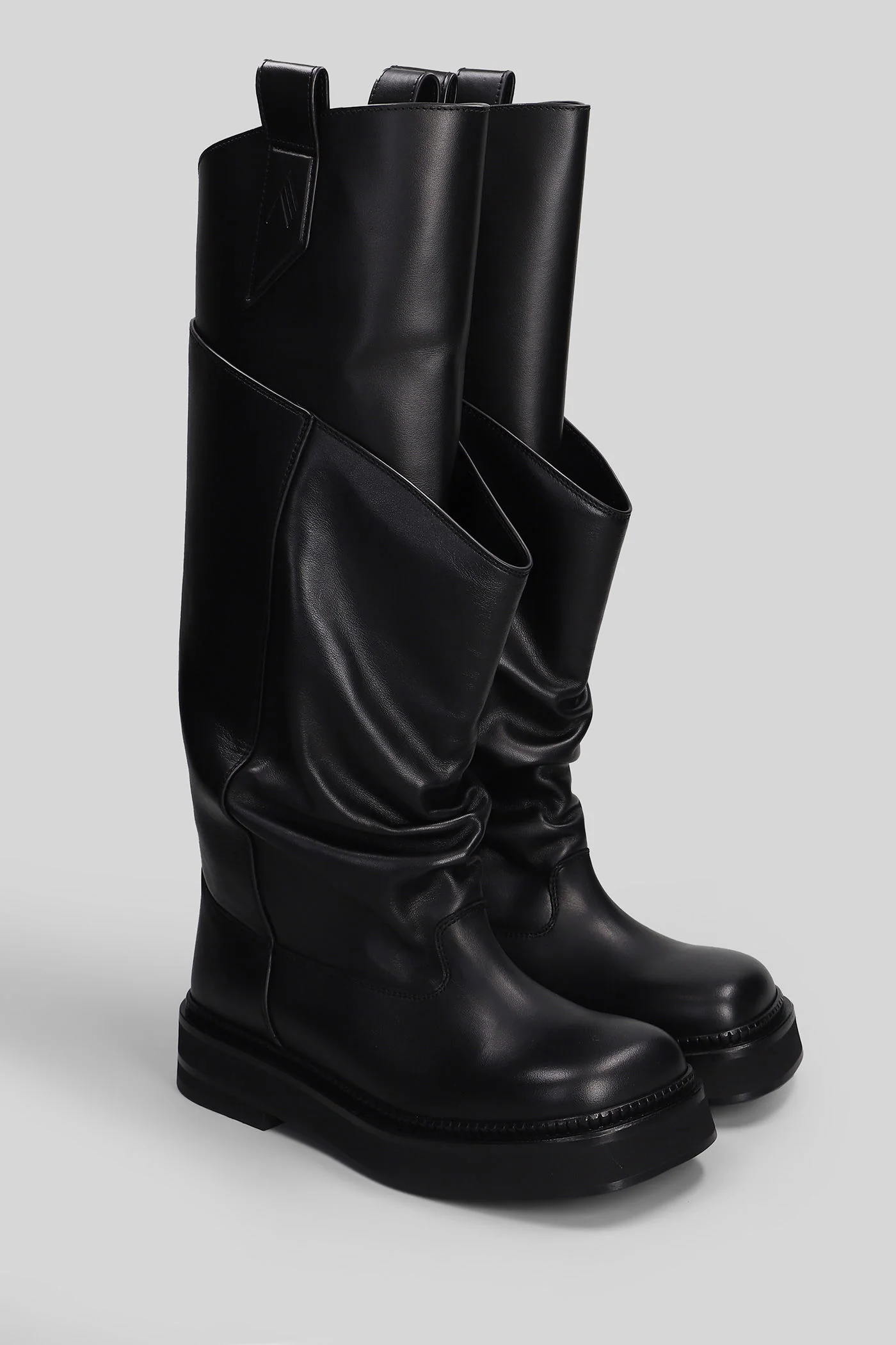 New robin passeggiat low heels boots in black leather - Image 2