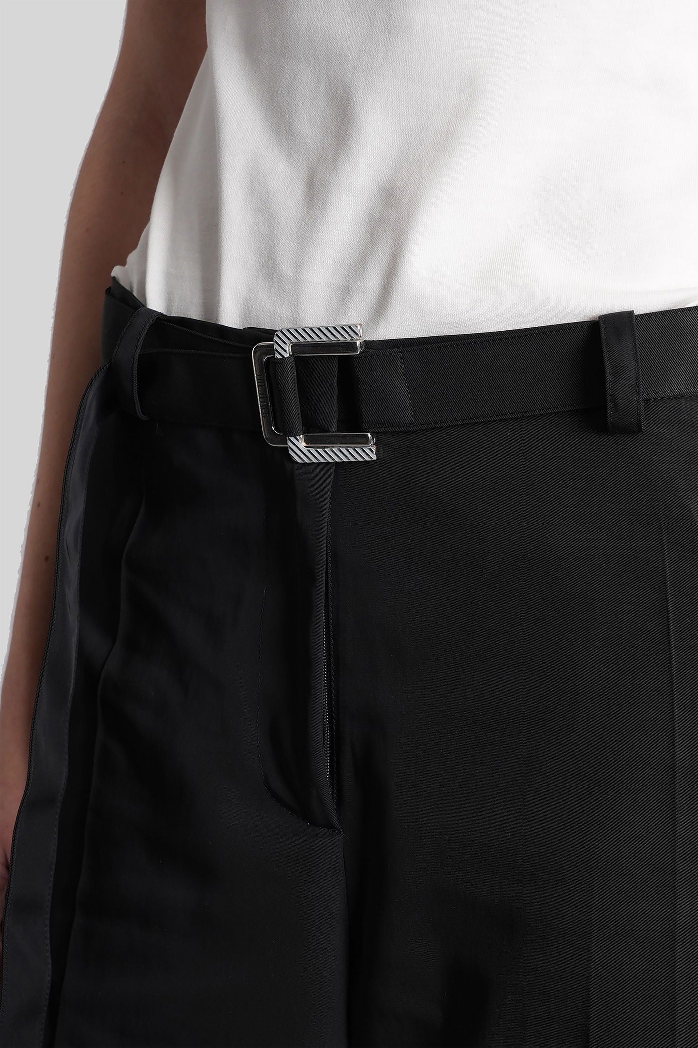 Pants in black polyester - Image 5