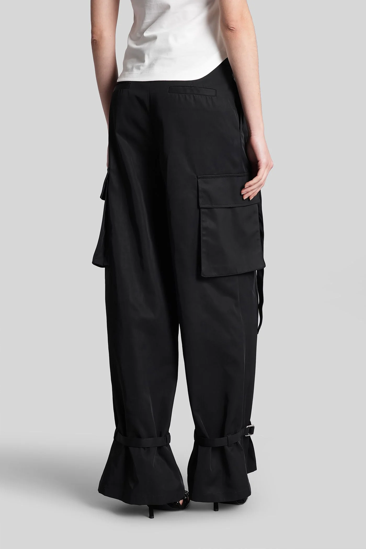 Pants in black polyester - Image 8