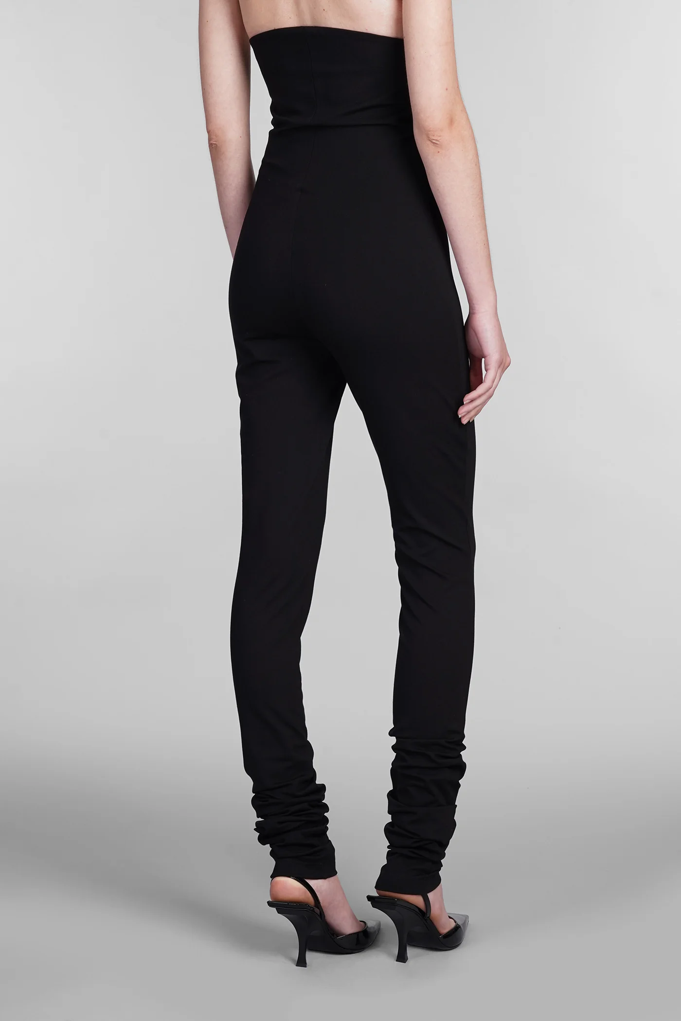 Pants in black Rayon - Image 3