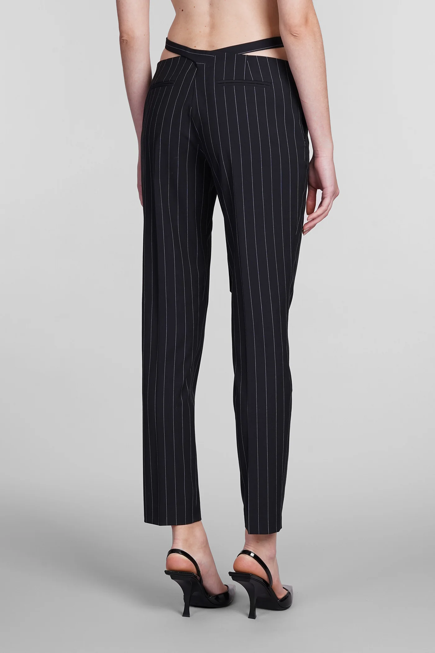 Pants in blue viscose - Image 3