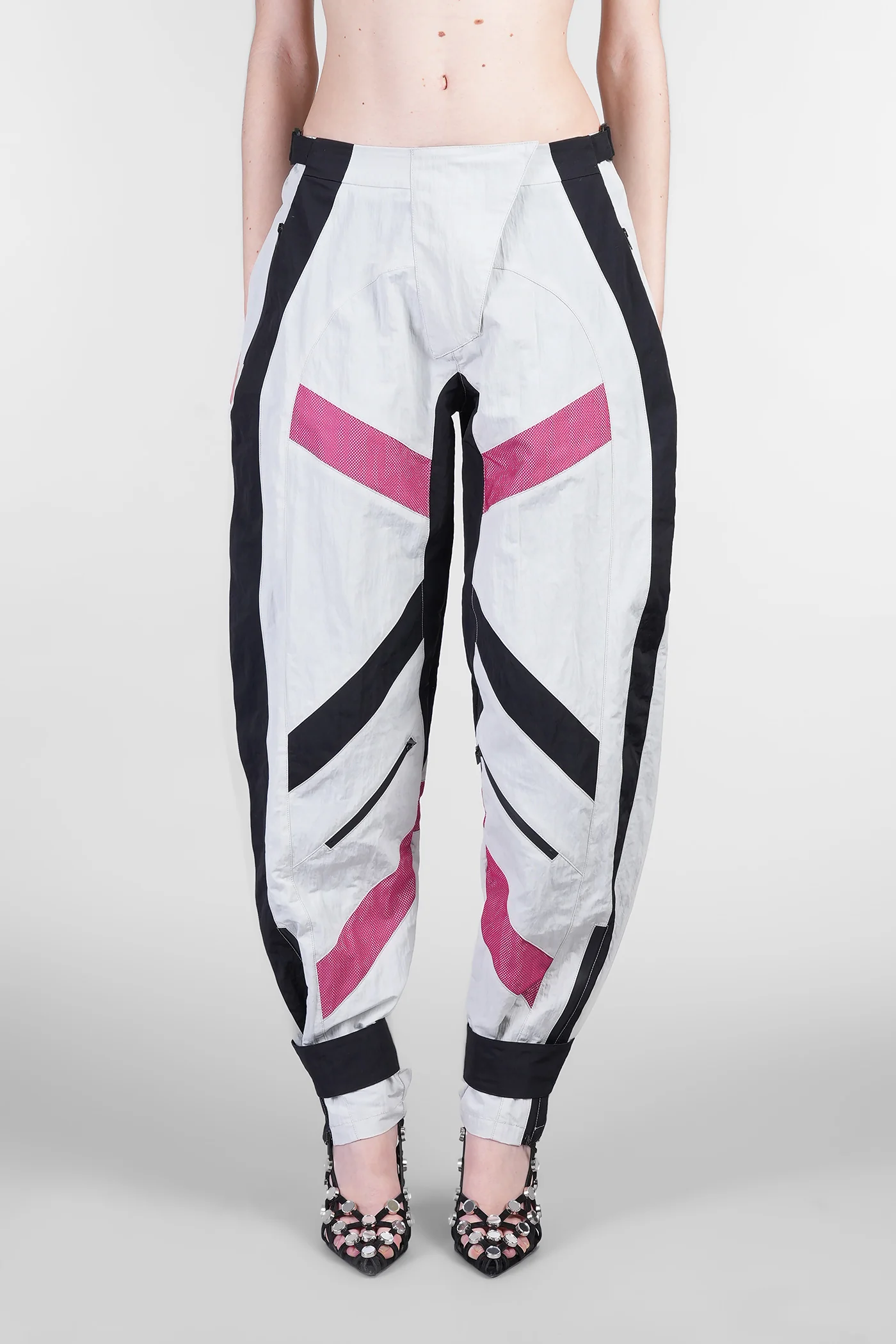 Pants in grey polyamide - Image 11