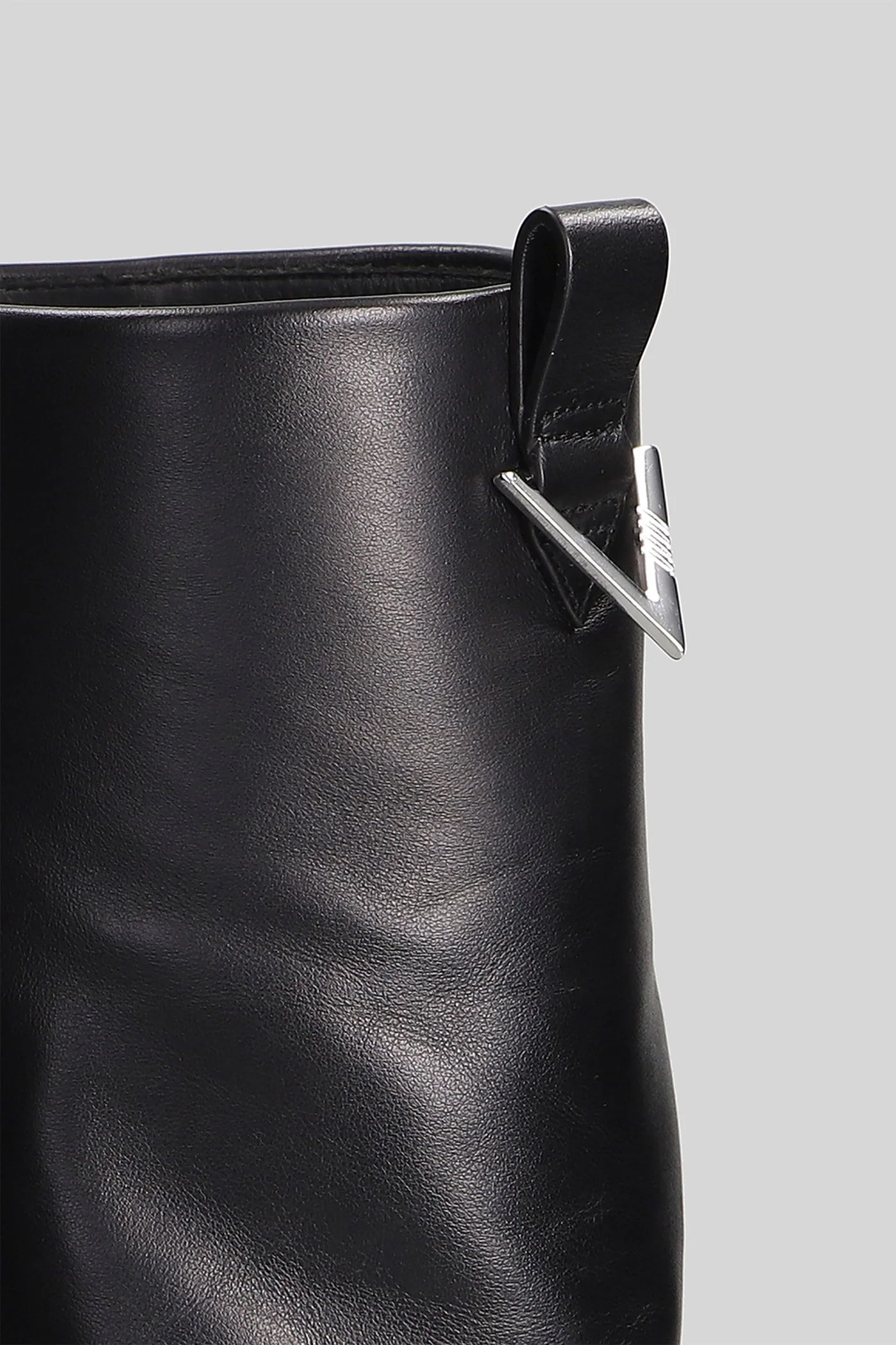 Robin low heels boots in black leather - Image 5