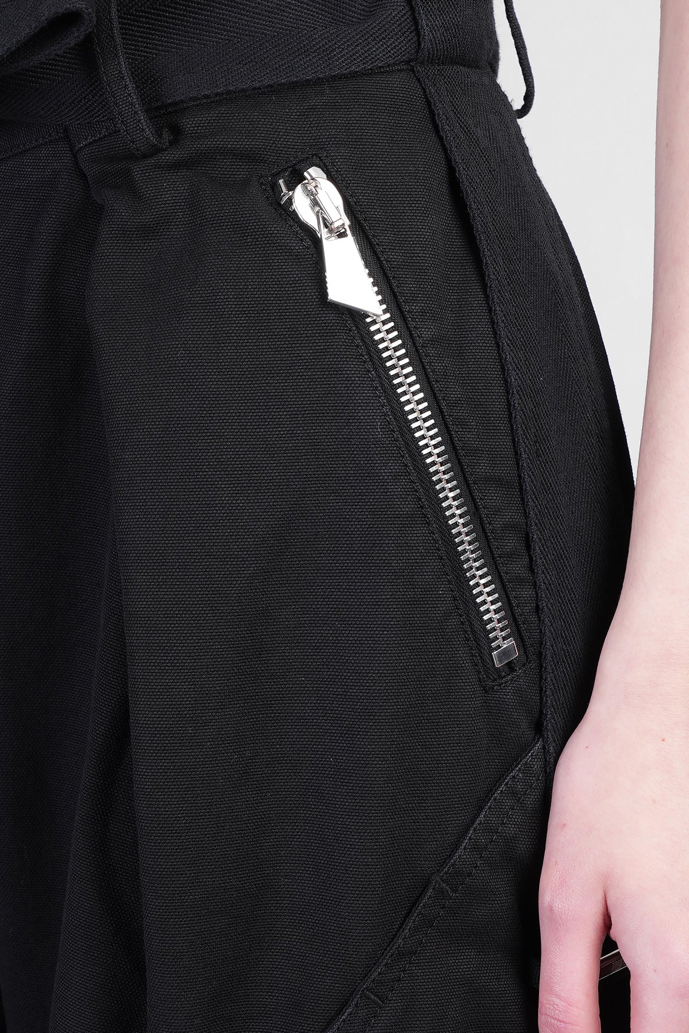 Shorts in black cotton - Image 5