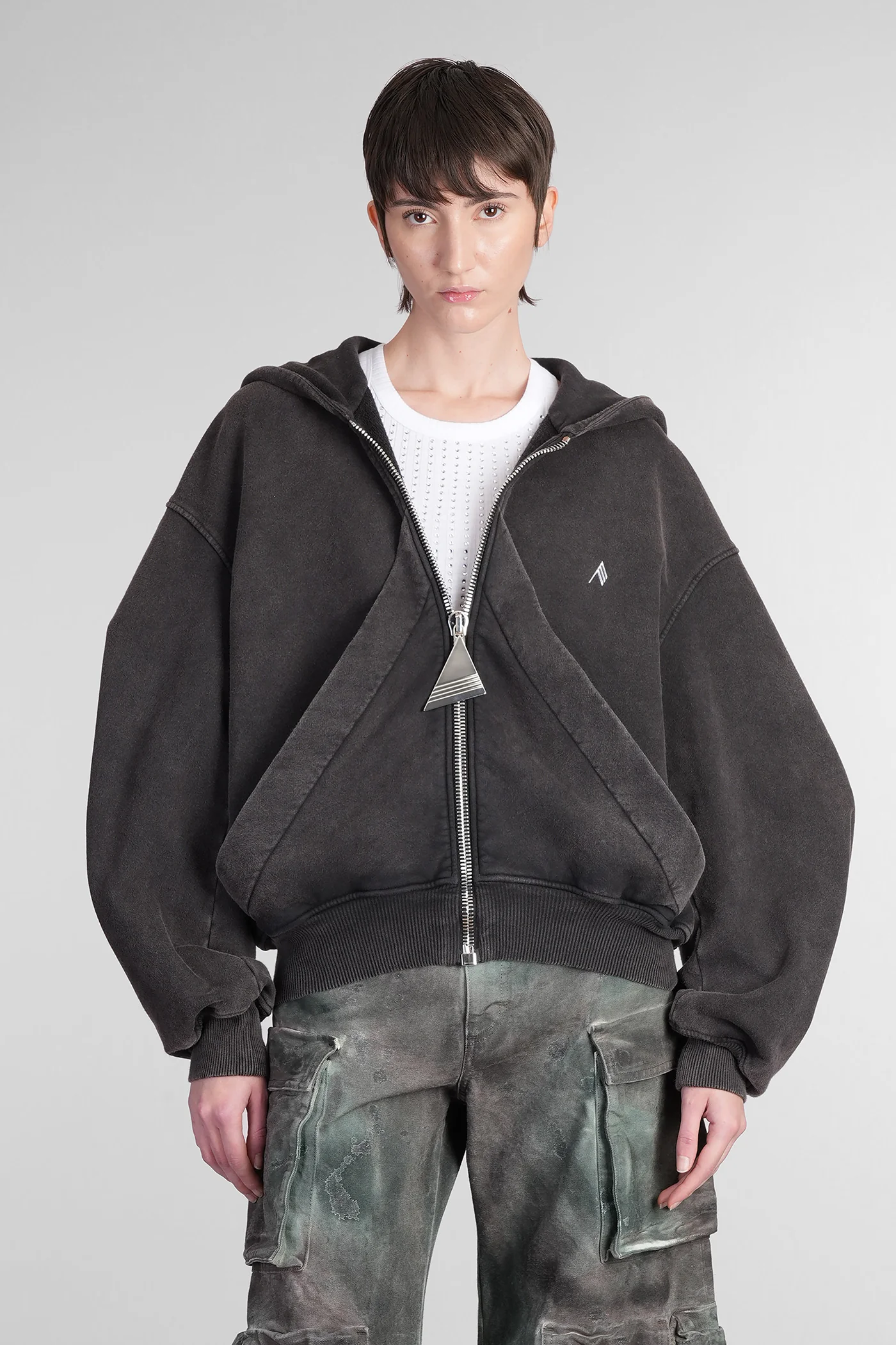 Sweatshirt in grey cotton