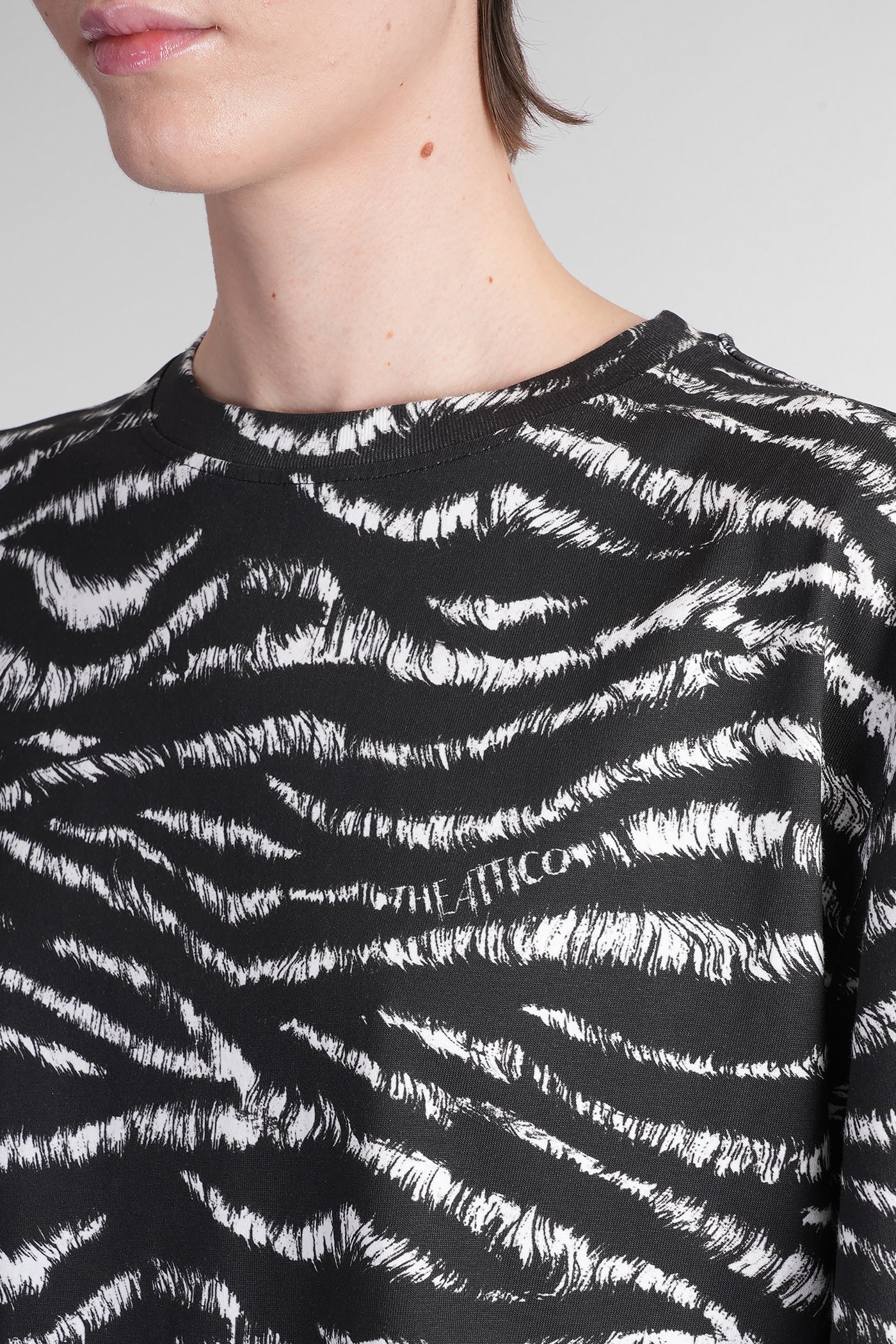 T-Shirt in black cotton - Image 5